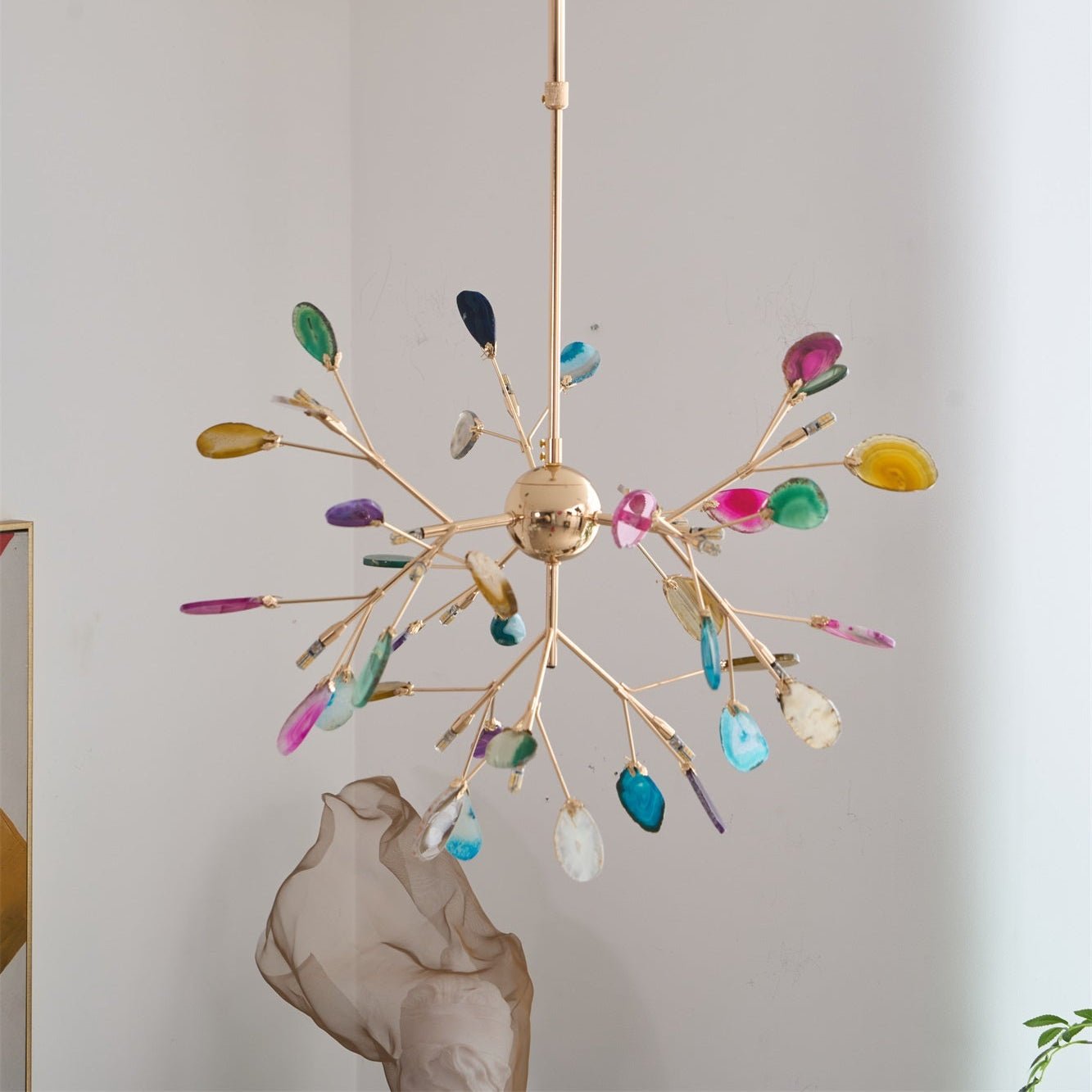Agate Shard Ceiling Light Lighting Lobby