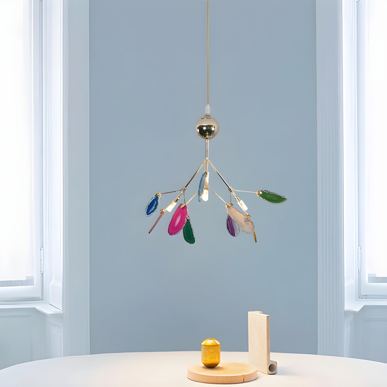 Agate Shard Ceiling Light Lighting Lobby