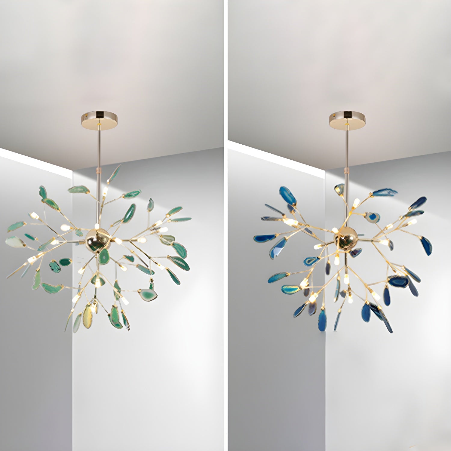 Agate Shard Ceiling Light Lighting Lobby