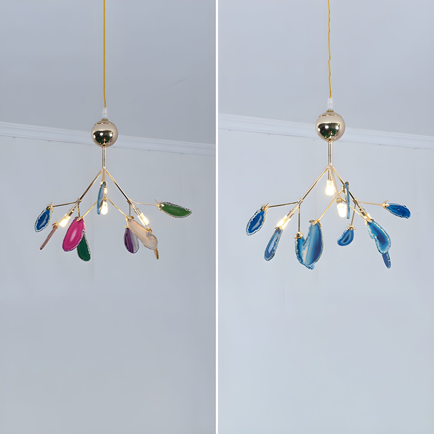 Agate Shard Ceiling Light Lighting Lobby