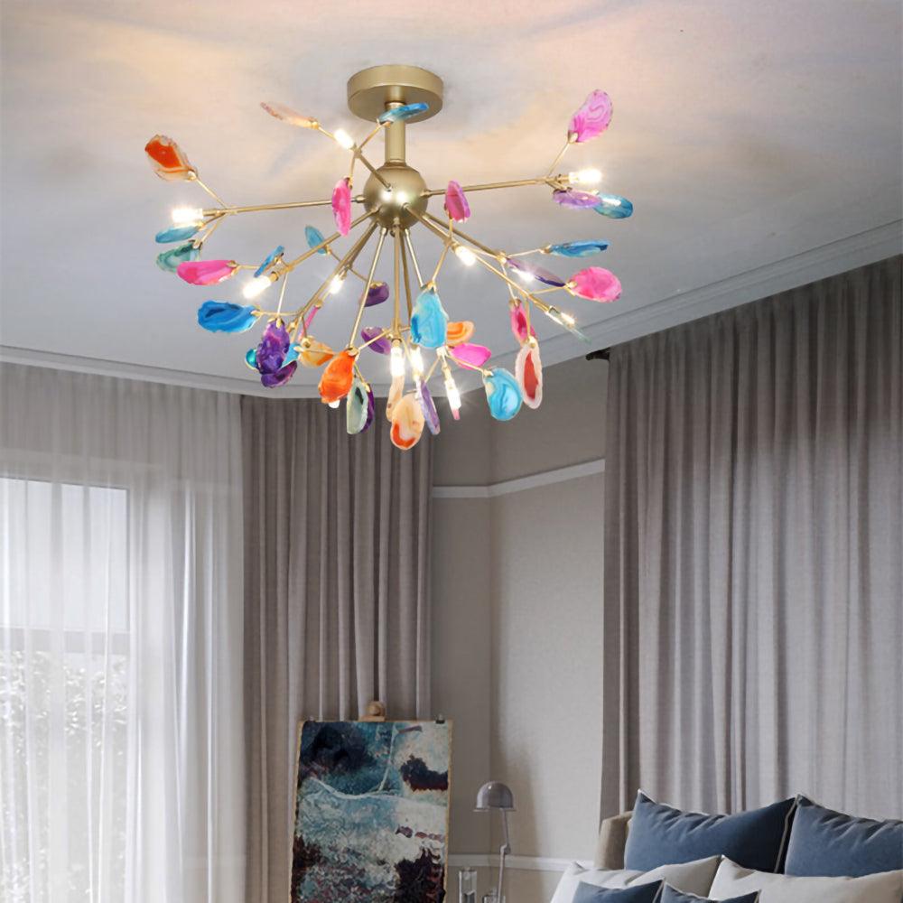 Agate Shard Ceiling Light Lighting Lobby
