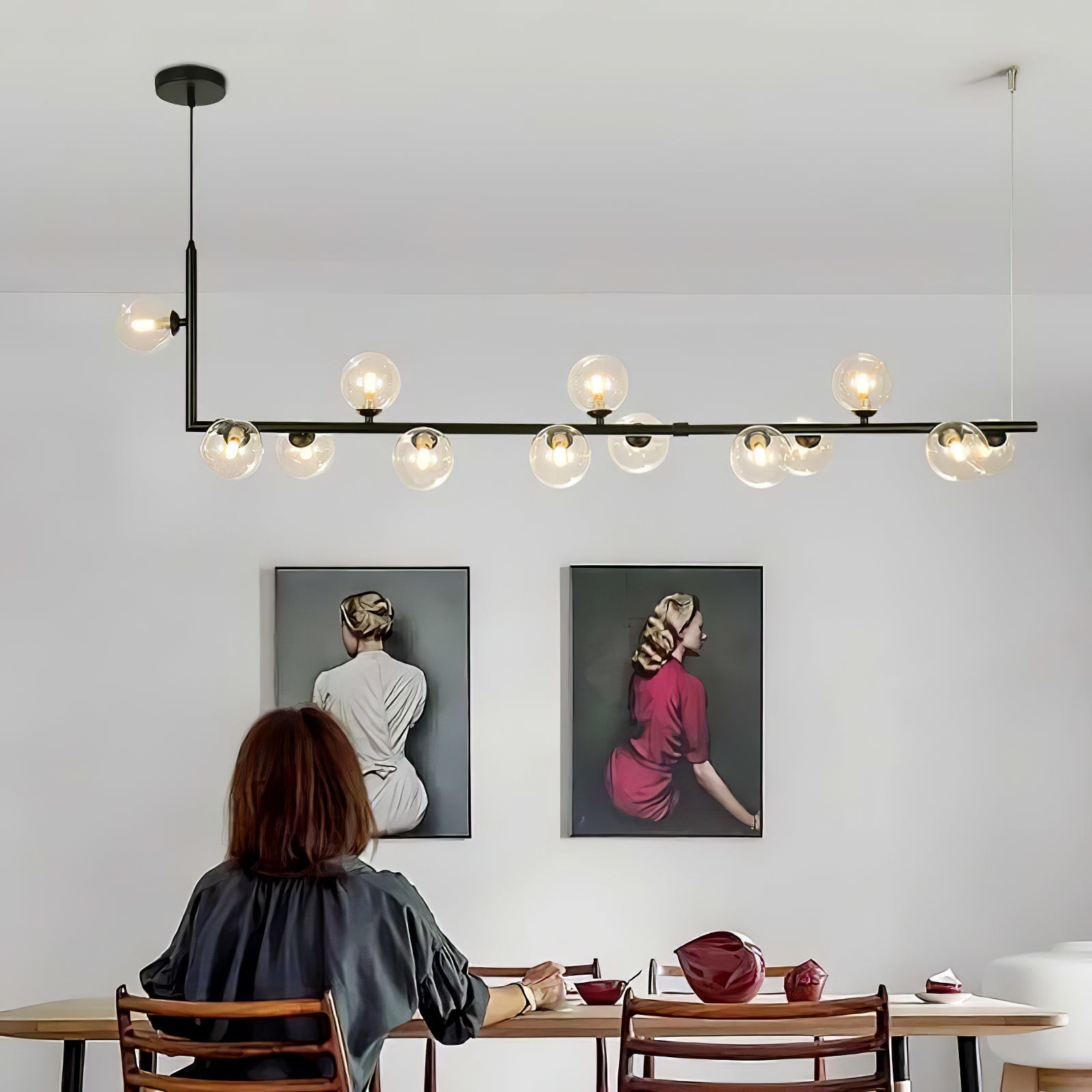 Air 73 Ceiling Glass Suspension Lamp Lighting Lobby