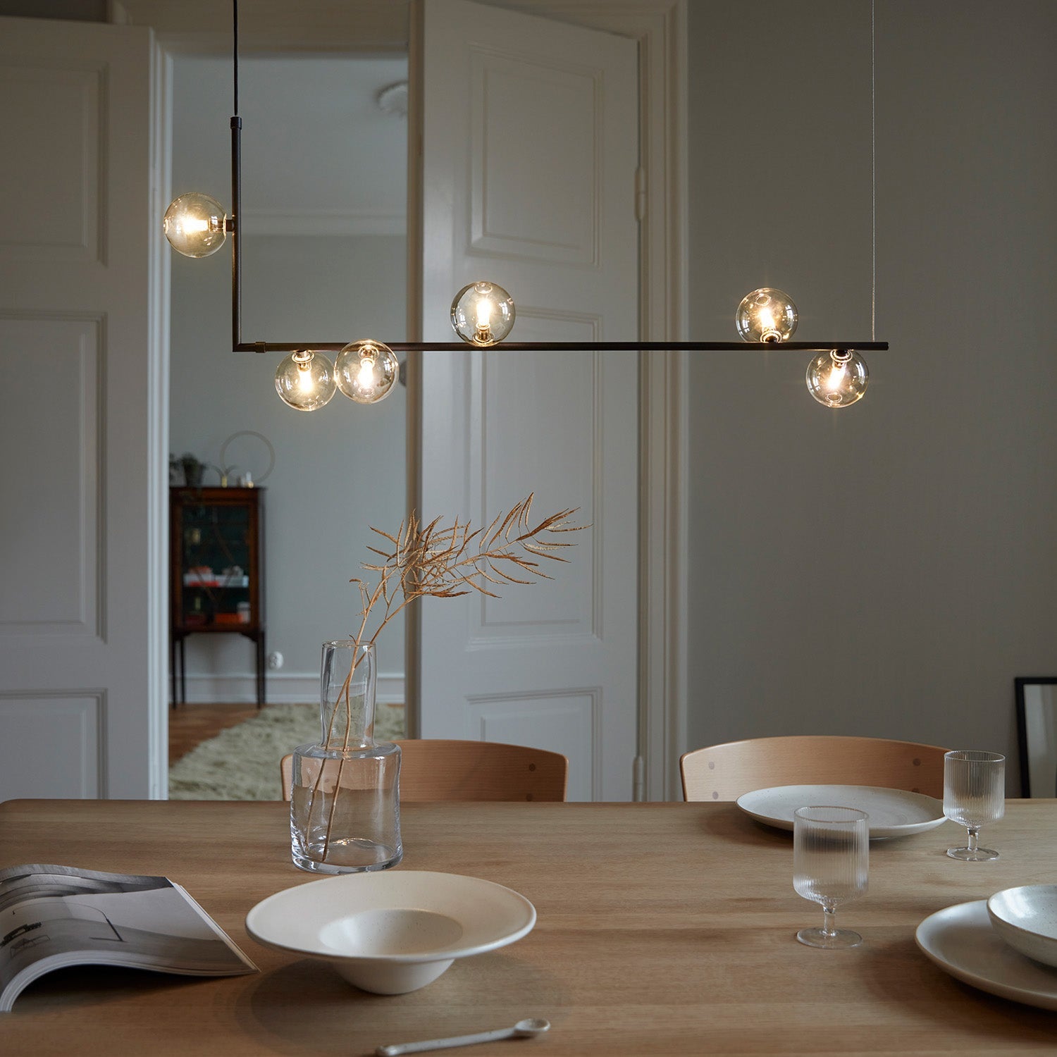 Air 73 Ceiling Glass Suspension Lamp Lighting Lobby