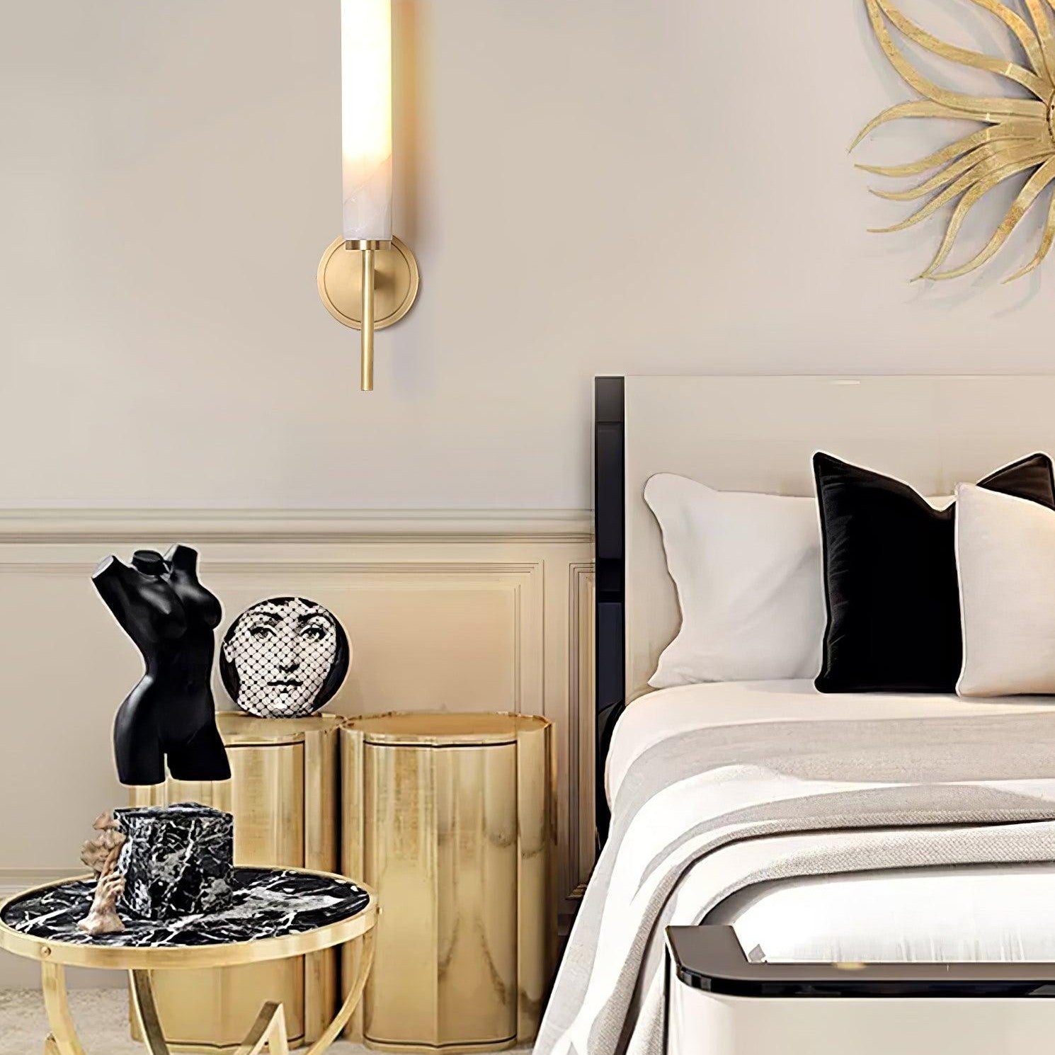 Alabaster Brindisi Wall Light Fixture Lighting Lobby