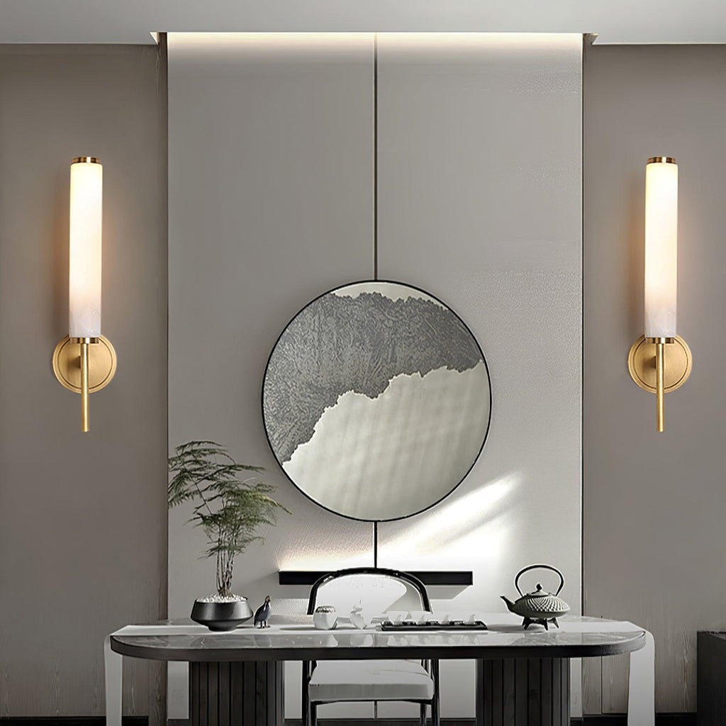 Alabaster Brindisi Wall Light Fixture Lighting Lobby