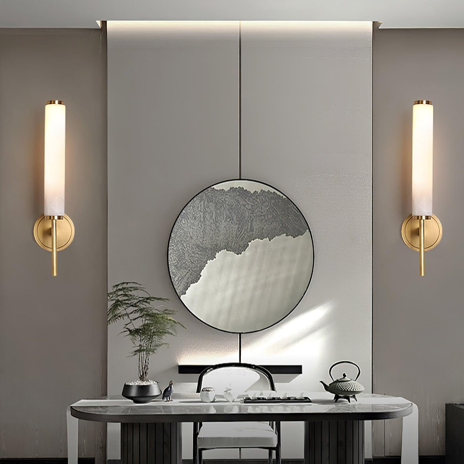 Alabaster Brindisi Wall Light Fixture Lighting Lobby