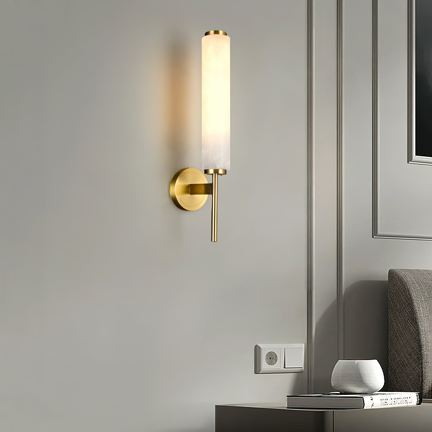 Alabaster Brindisi Wall Light Fixture Lighting Lobby