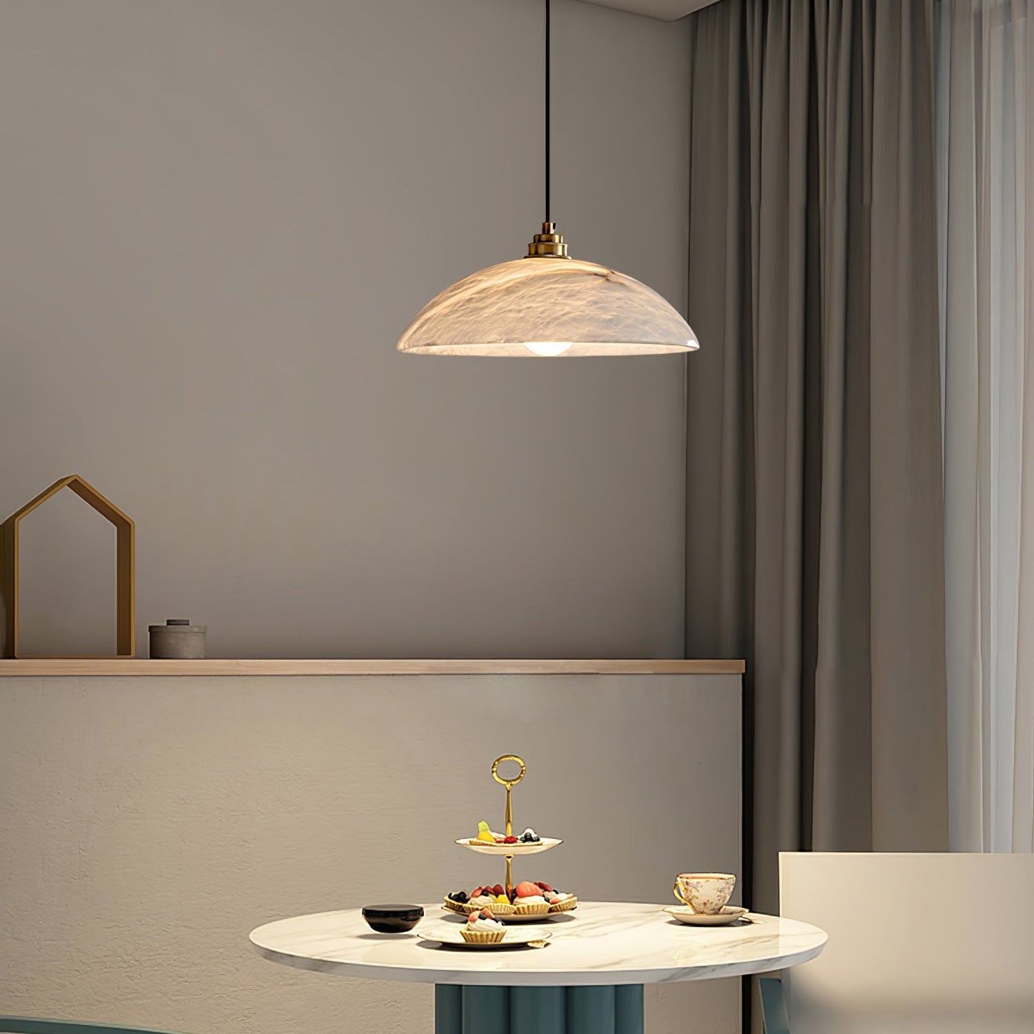 Alabaster Ceiling Pendant Light Lighting Lobby