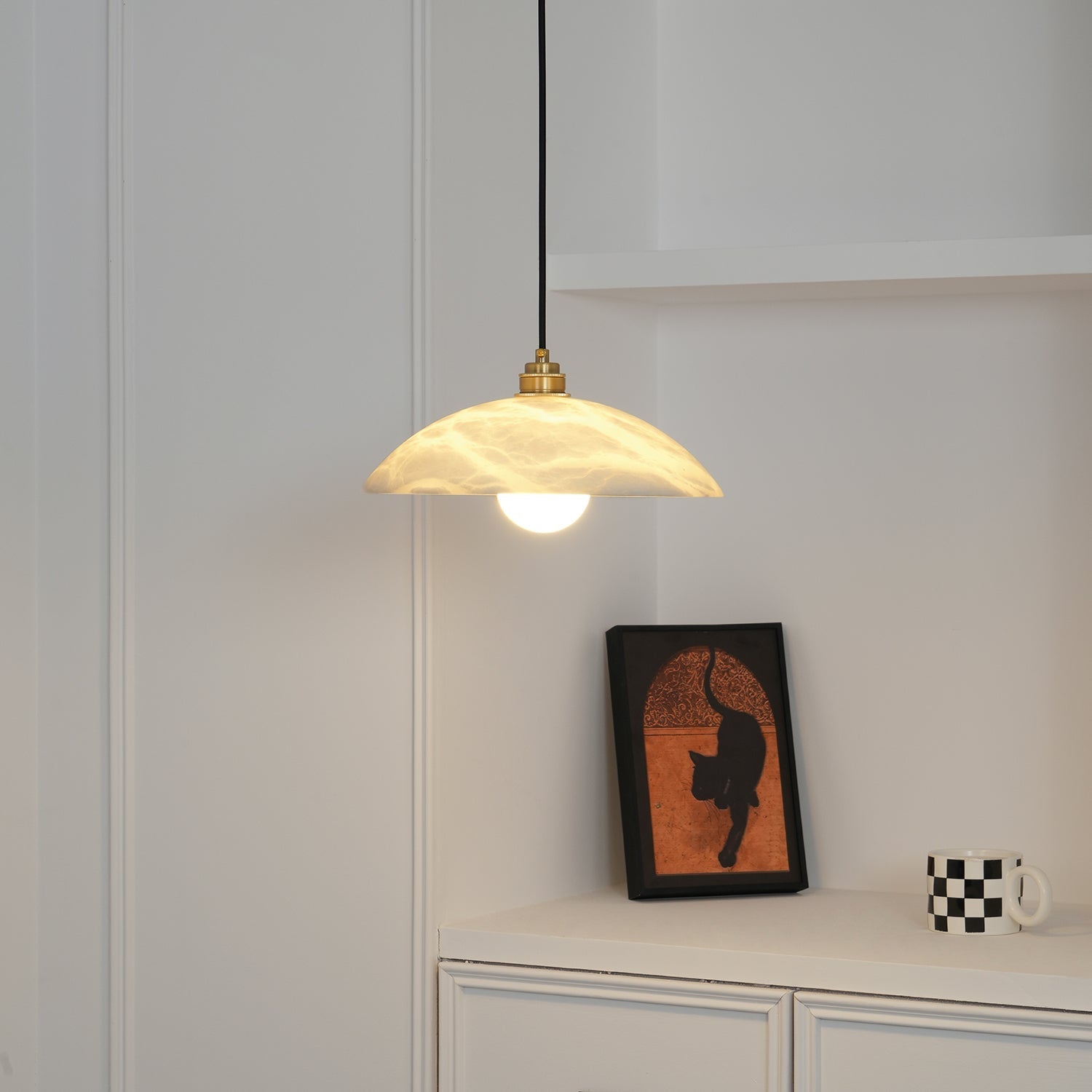 Alabaster Ceiling Pendant Light Lighting Lobby