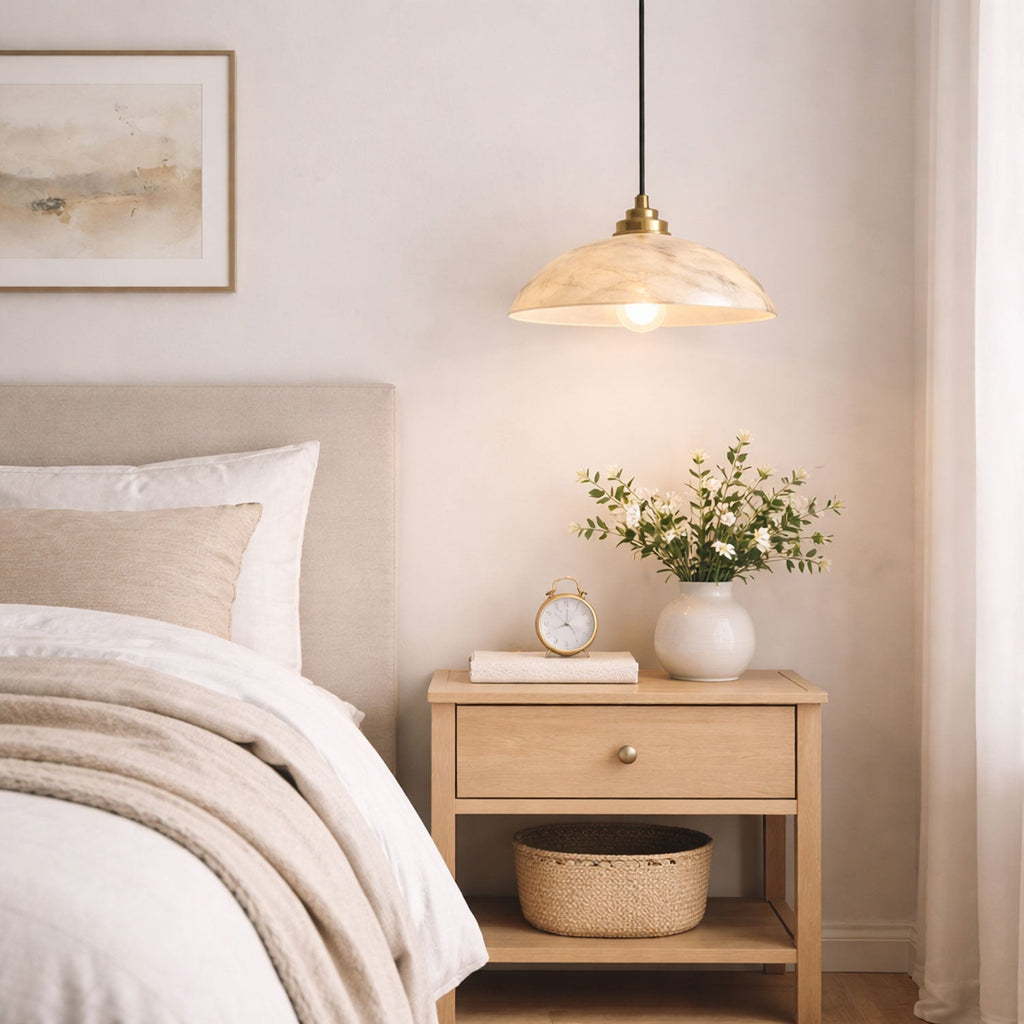 Alabaster Ceiling Pendant Light Lighting Lobby