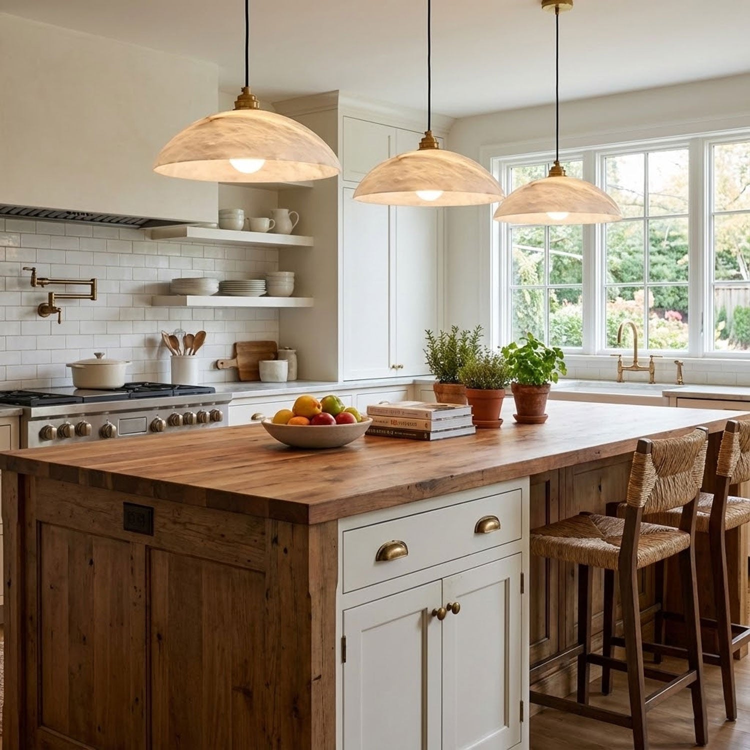 Alabaster Ceiling Pendant Light Lighting Lobby