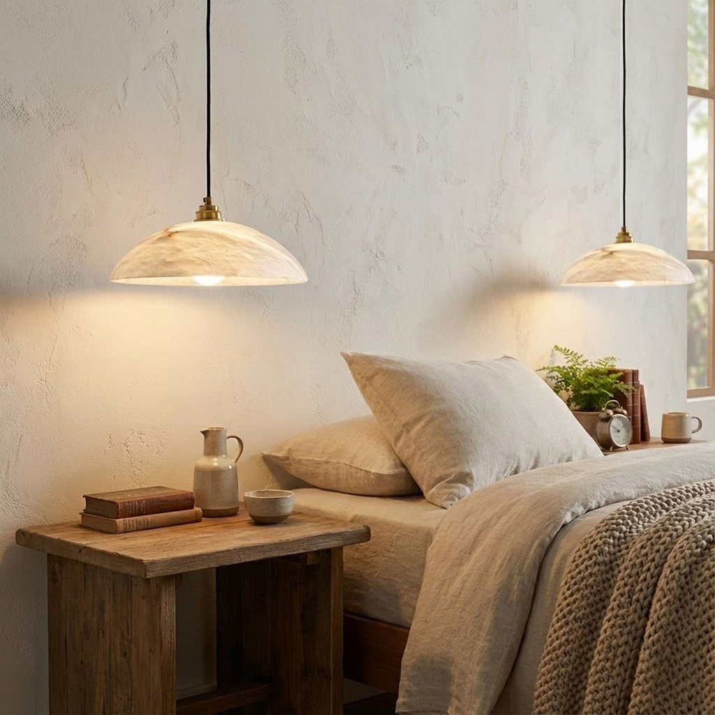 Alabaster Ceiling Pendant Light Lighting Lobby