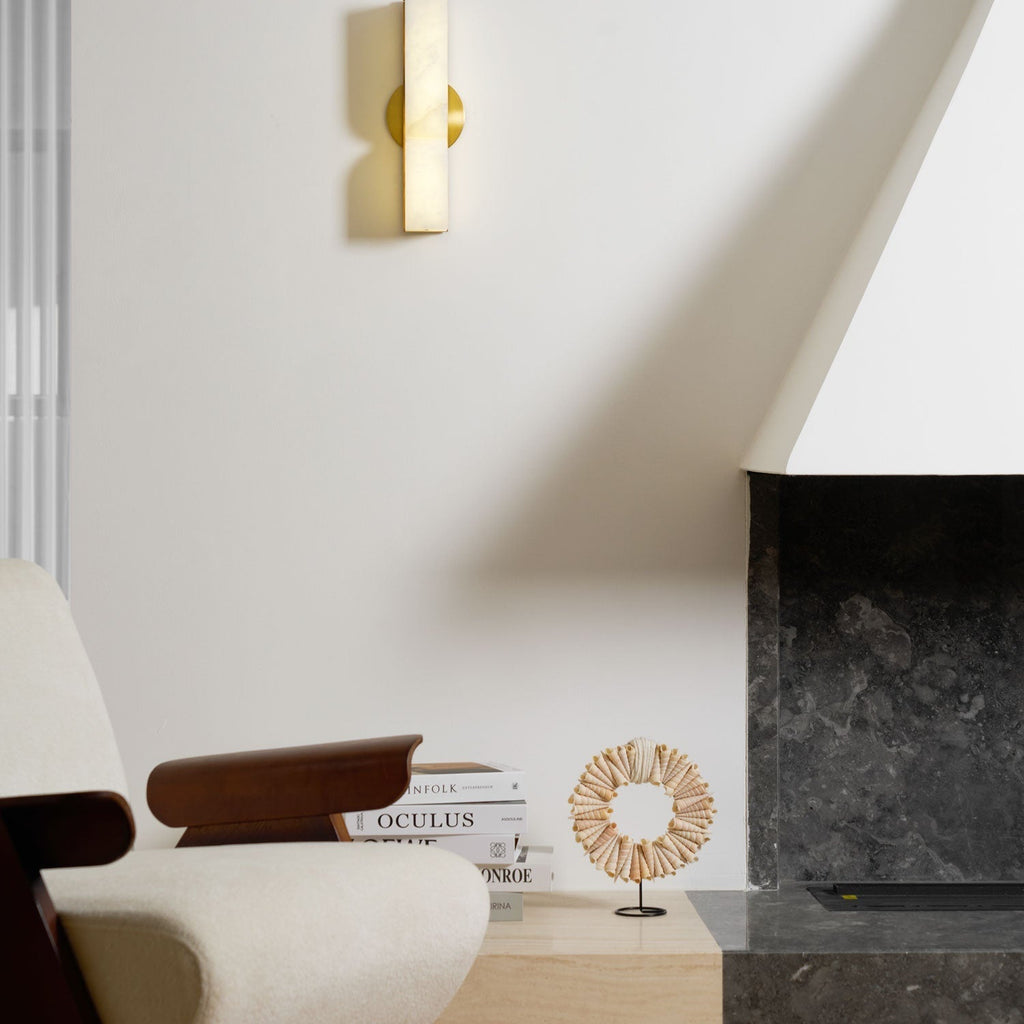 Alabaster Essence Wall Light Fixture Lighting Lobby