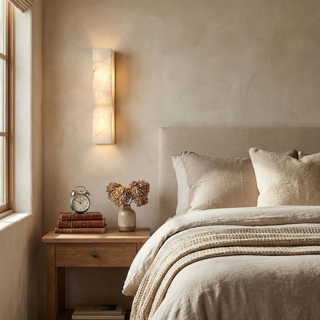 Alabaster Essence Wall Light Fixture Lighting Lobby