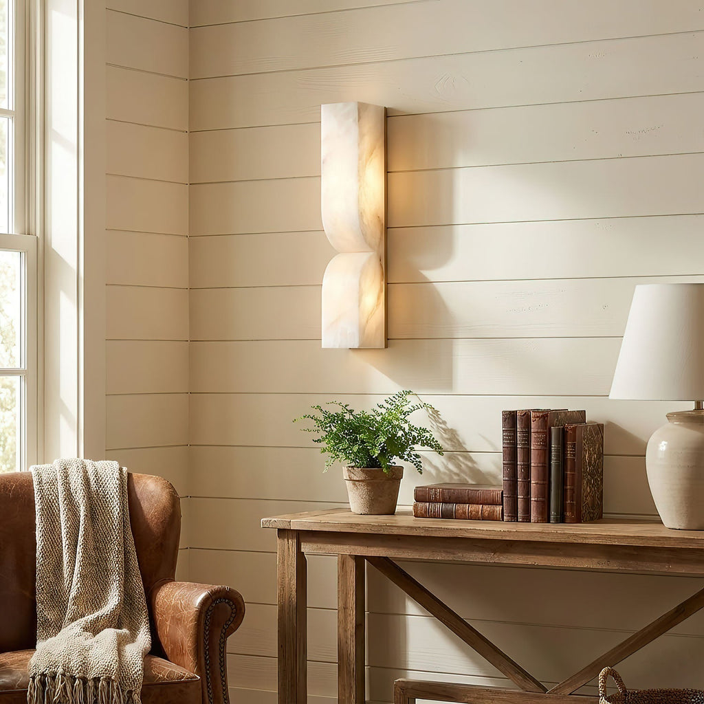 Alabaster Essence Wall Light Fixture Lighting Lobby