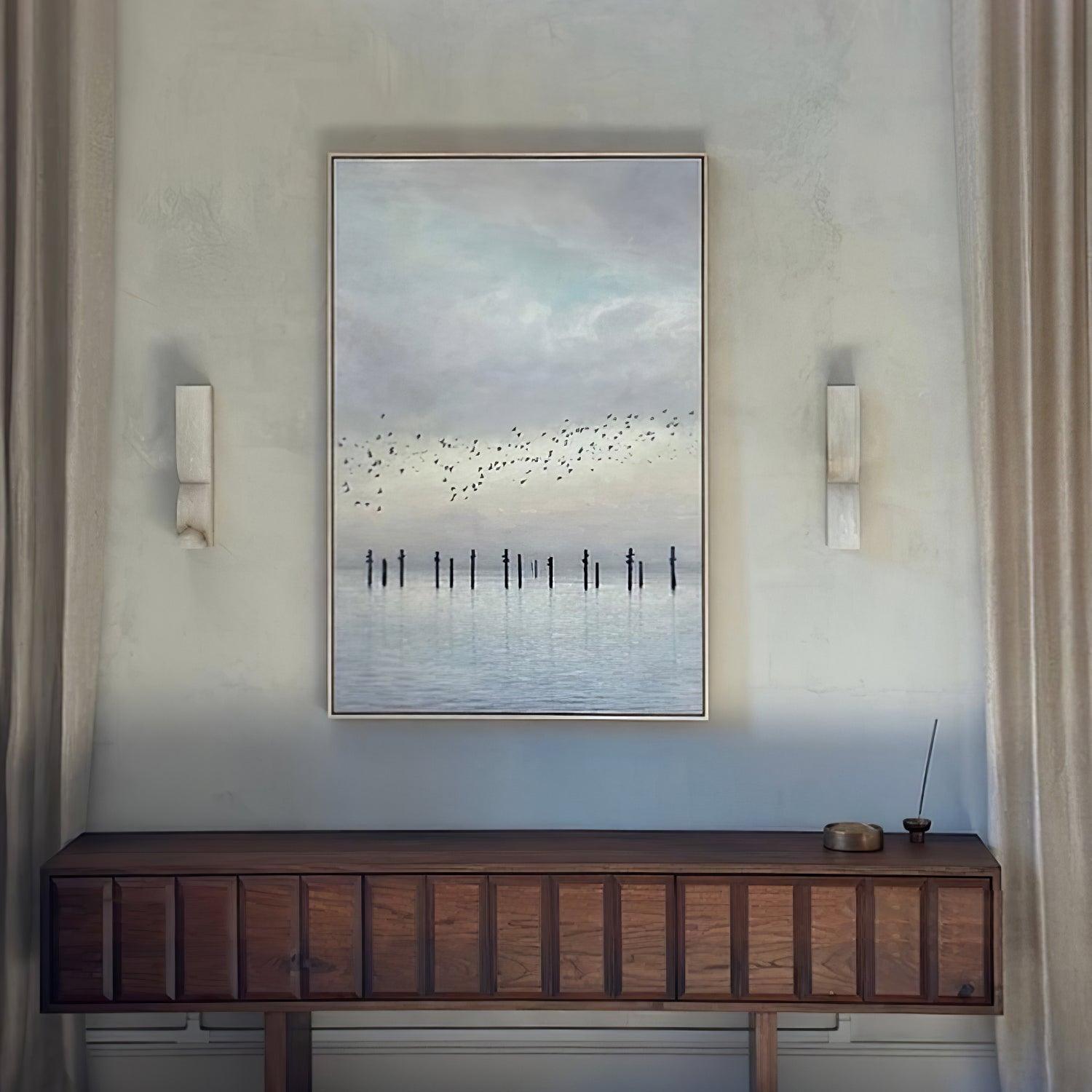 Alabaster Essence Wall Light Fixture Lighting Lobby