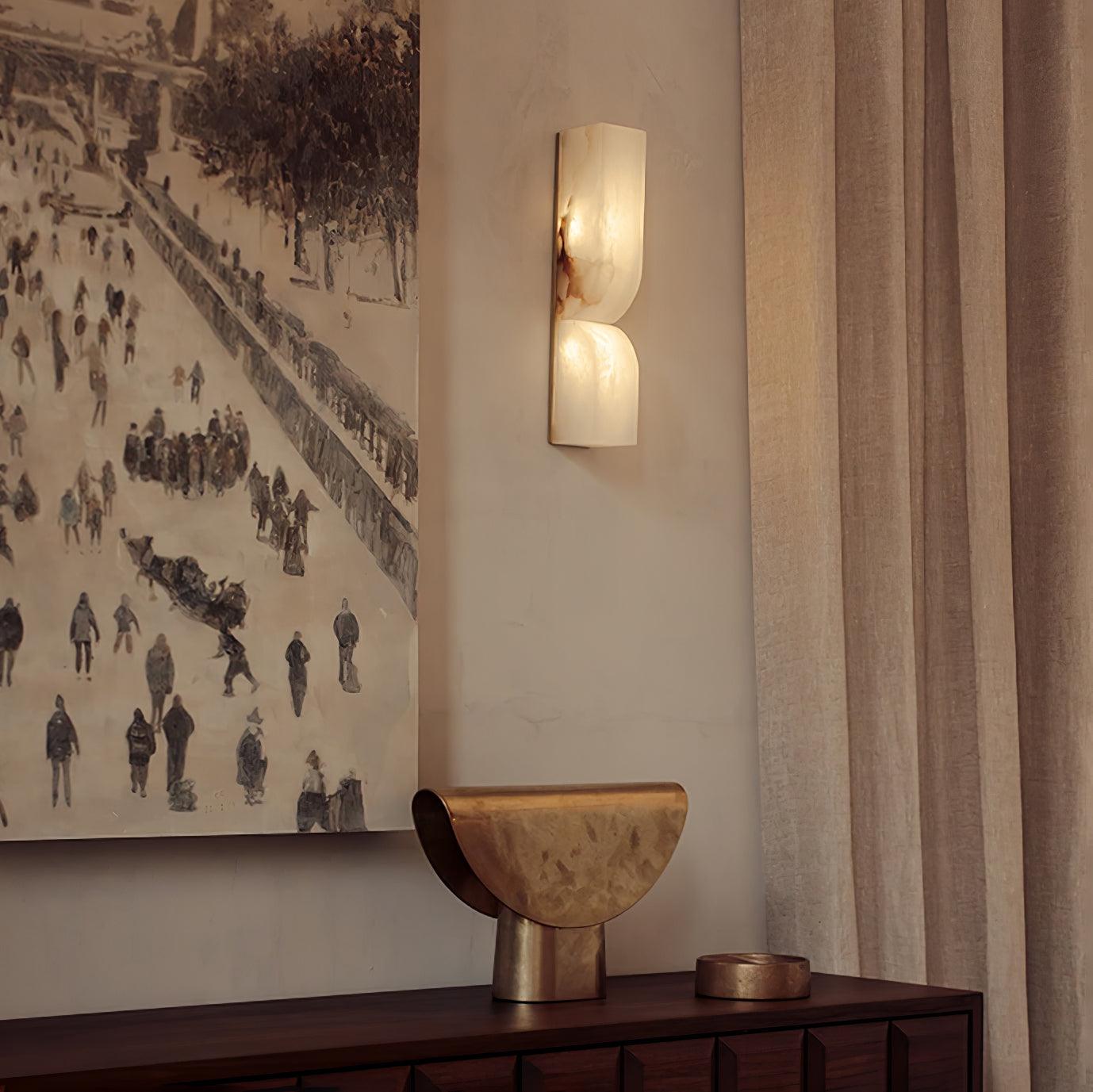 Alabaster Essence Wall Light Fixture Lighting Lobby