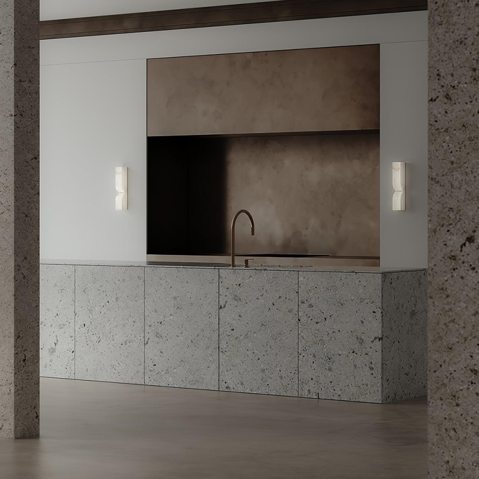 Alabaster Essence Wall Light Fixture Lighting Lobby
