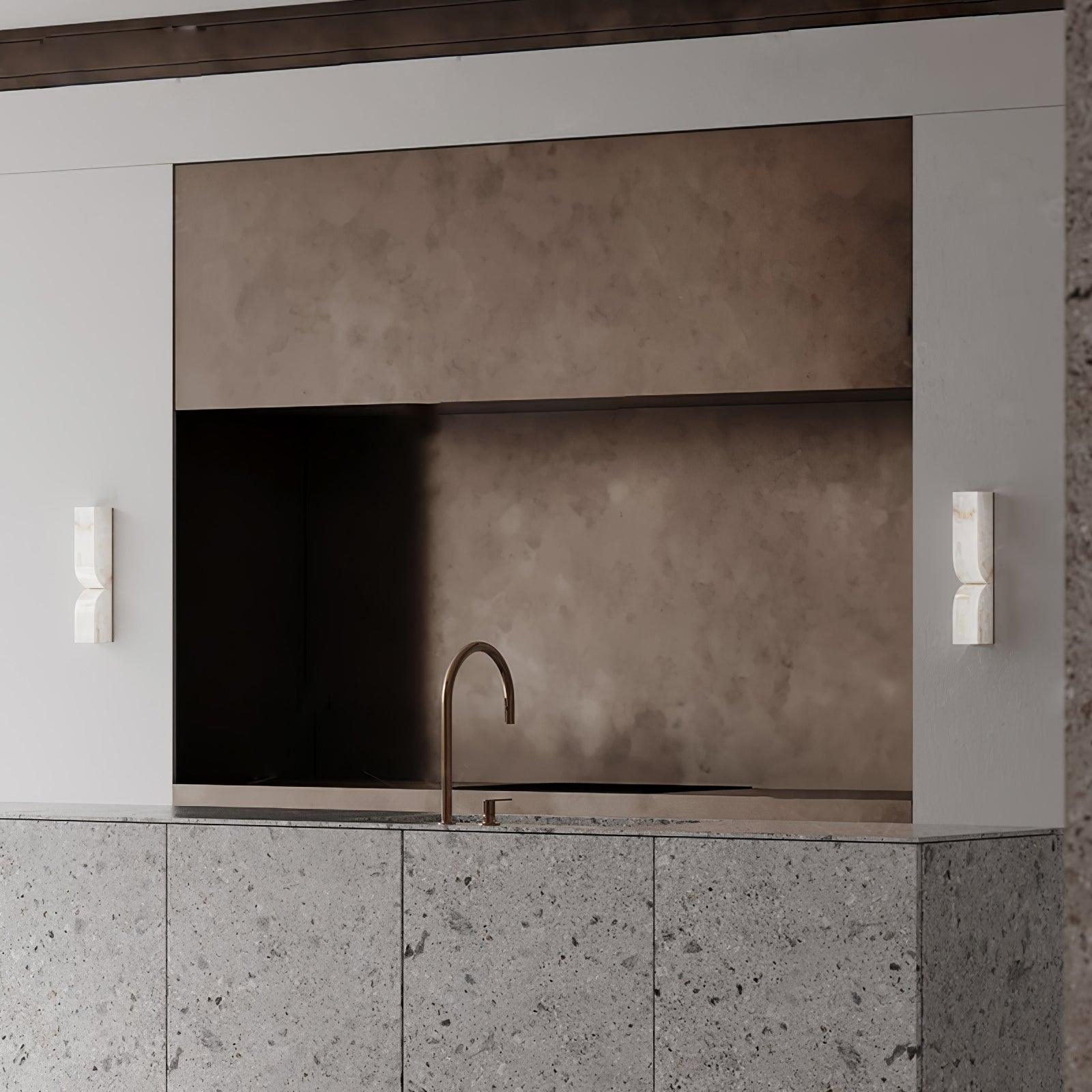 Alabaster Essence Wall Light Fixture Lighting Lobby