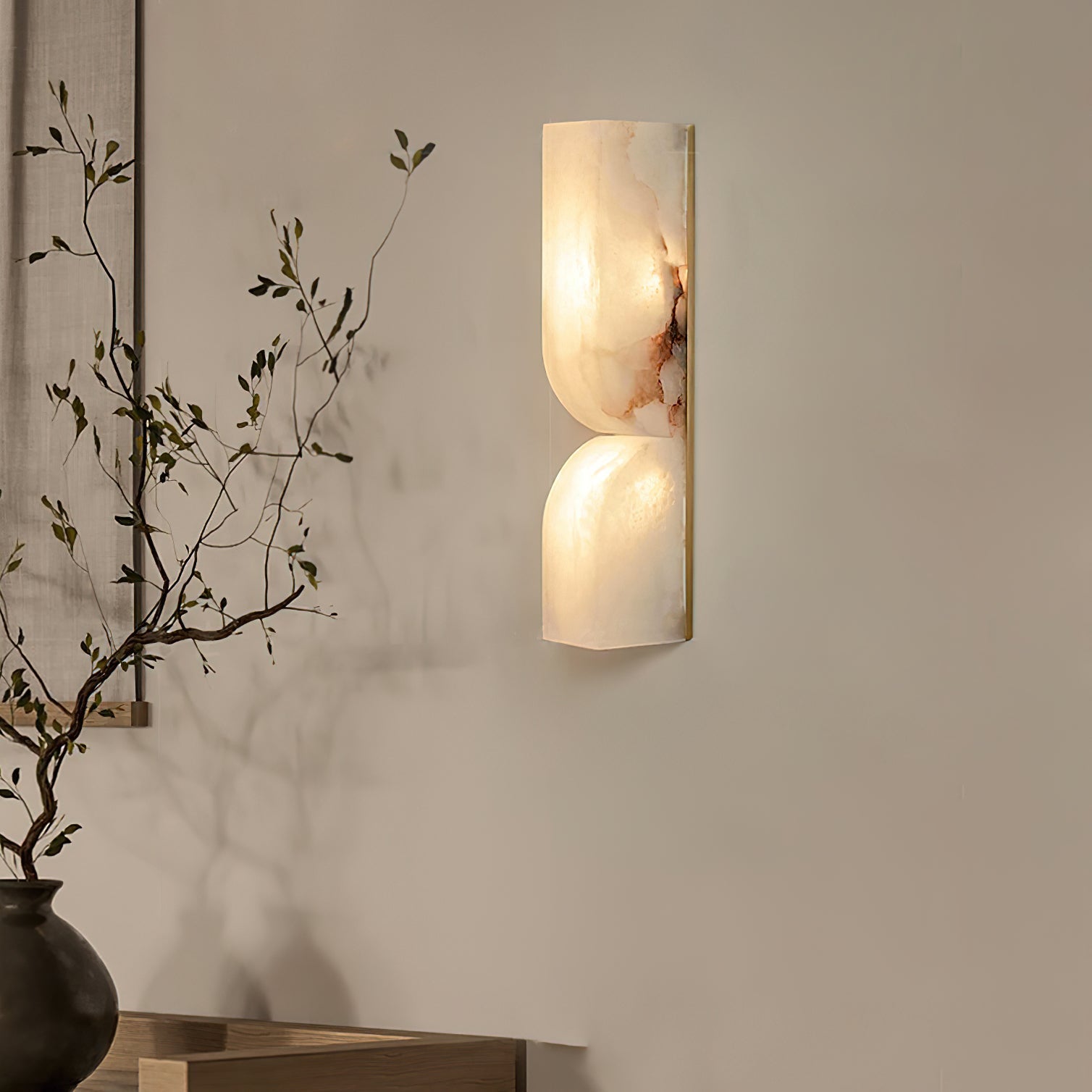 Alabaster Essence Wall Light Fixture Lighting Lobby