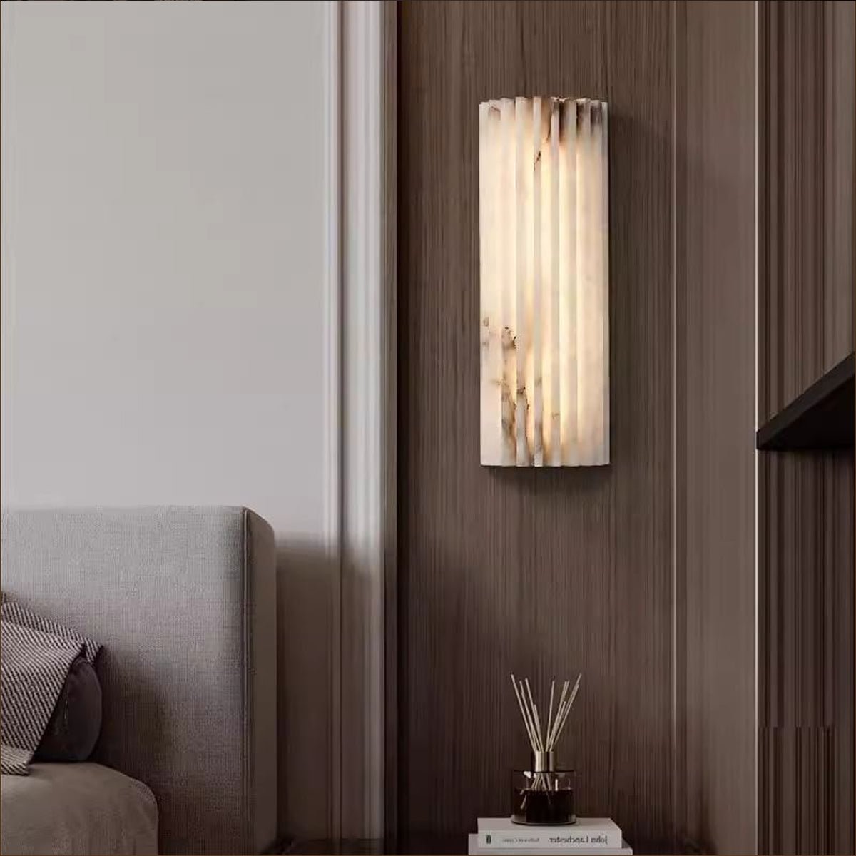 Alvia Alabaster Ceiling Fixture Lighting Lobby