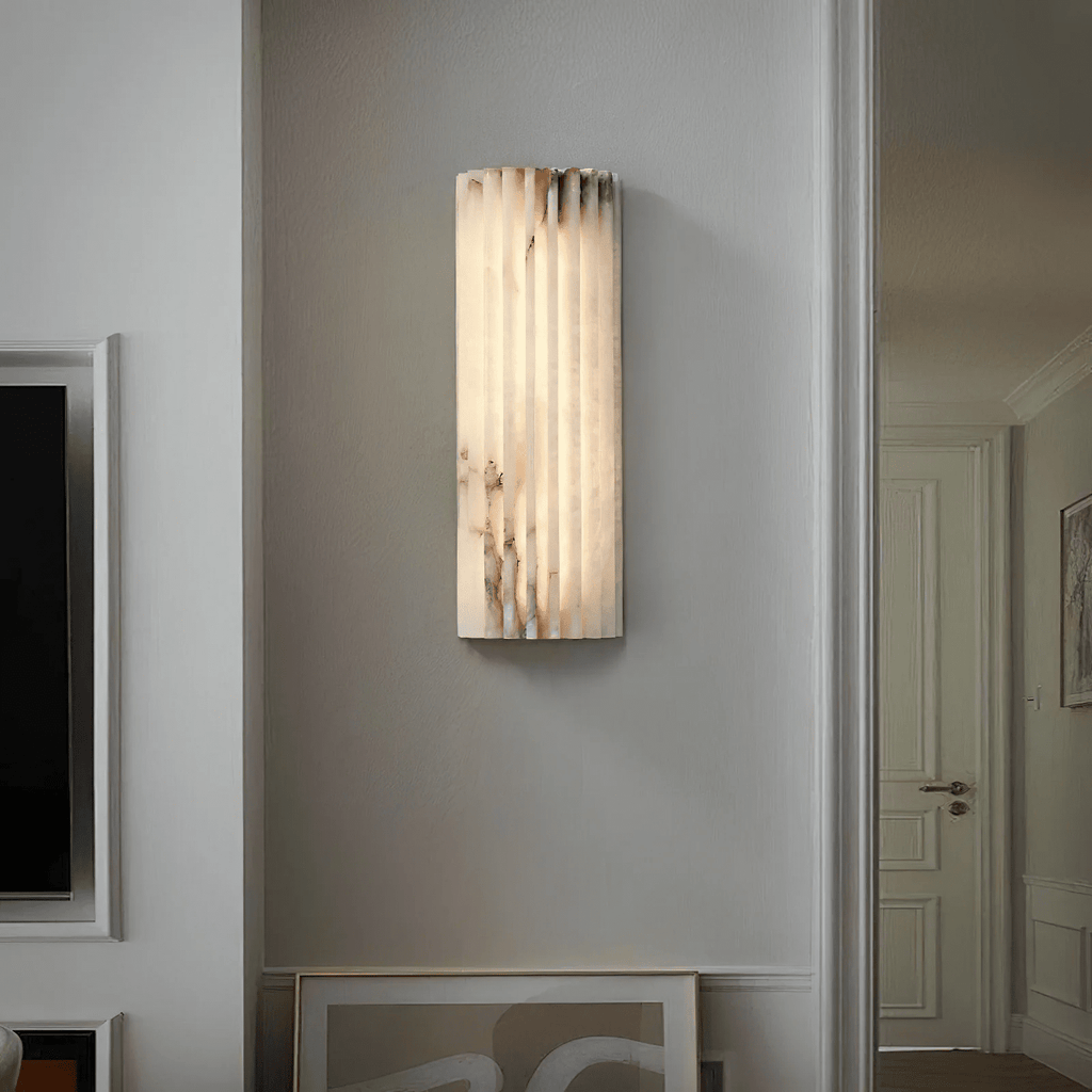 Alvia Alabaster Ceiling Fixture Lighting Lobby
