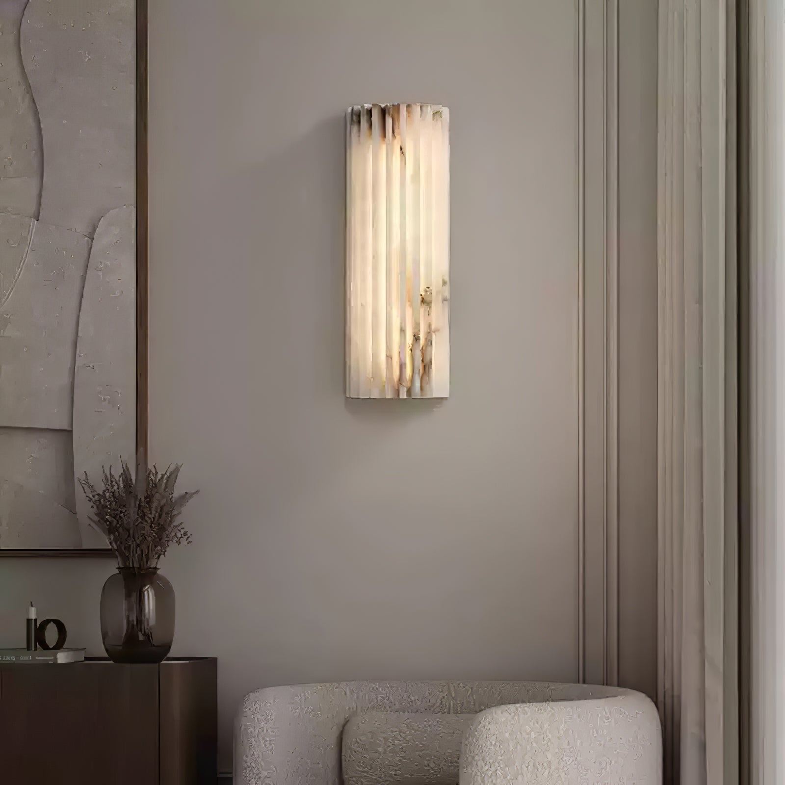 Alvia Alabaster Ceiling Fixture Lighting Lobby