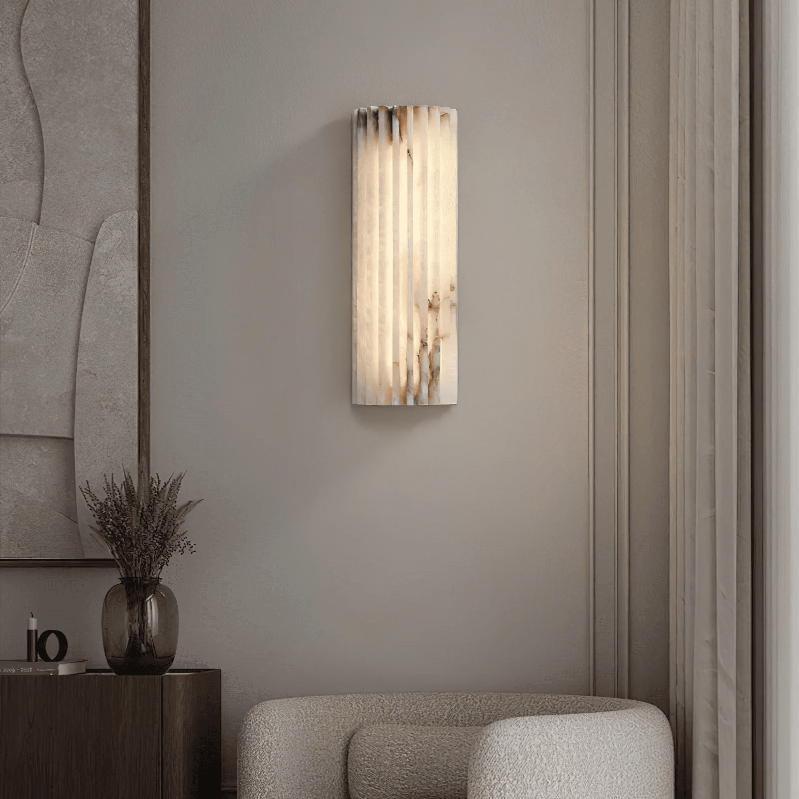 Alvia Alabaster Ceiling Fixture Lighting Lobby