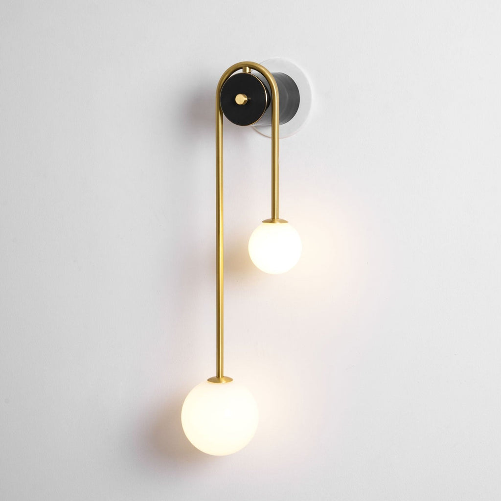 Arc Brass Sconce Light Lighting Lobby
