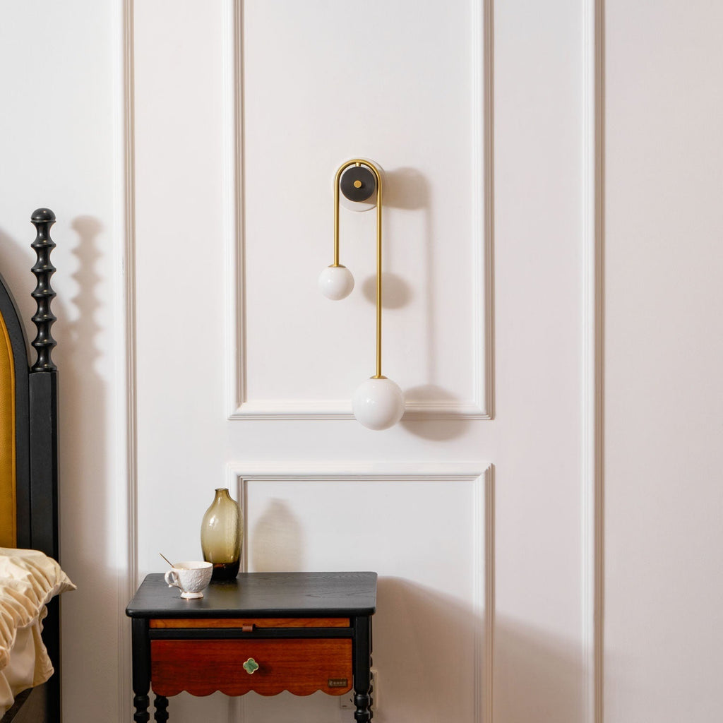 Arc Brass Sconce Light Lighting Lobby