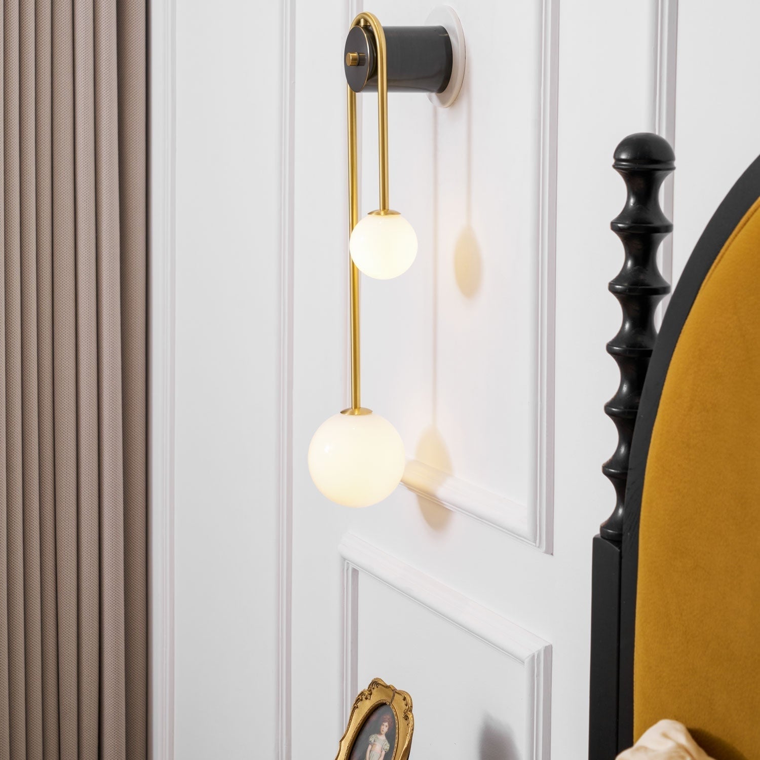 Arc Brass Sconce Light Lighting Lobby