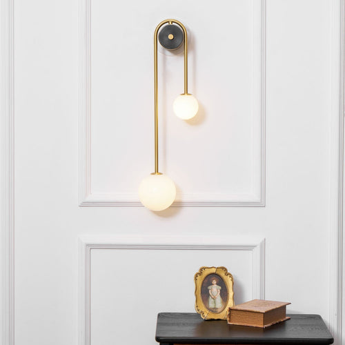Arc Brass Sconce Light Lighting Lobby
