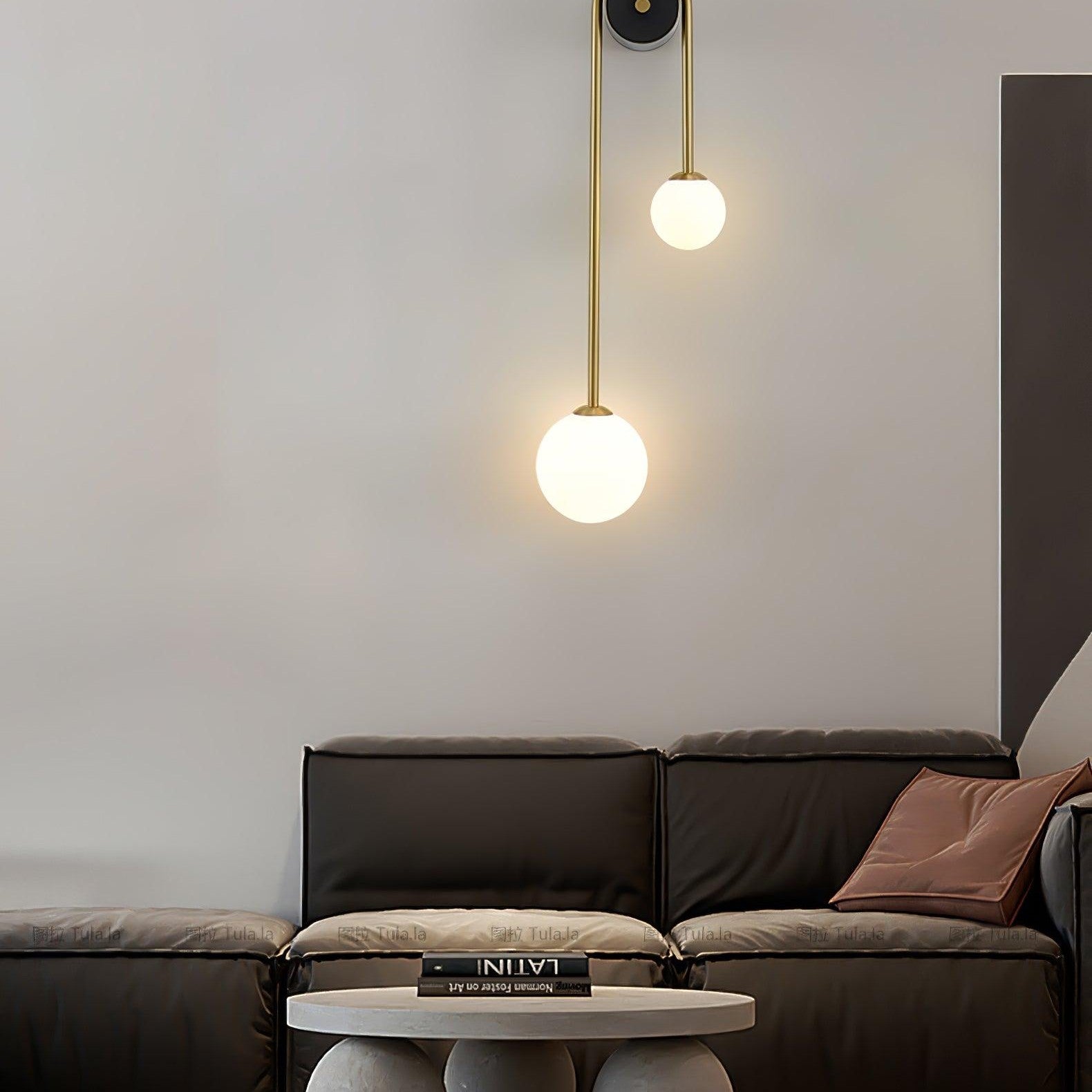Arc Brass Sconce Light Lighting Lobby