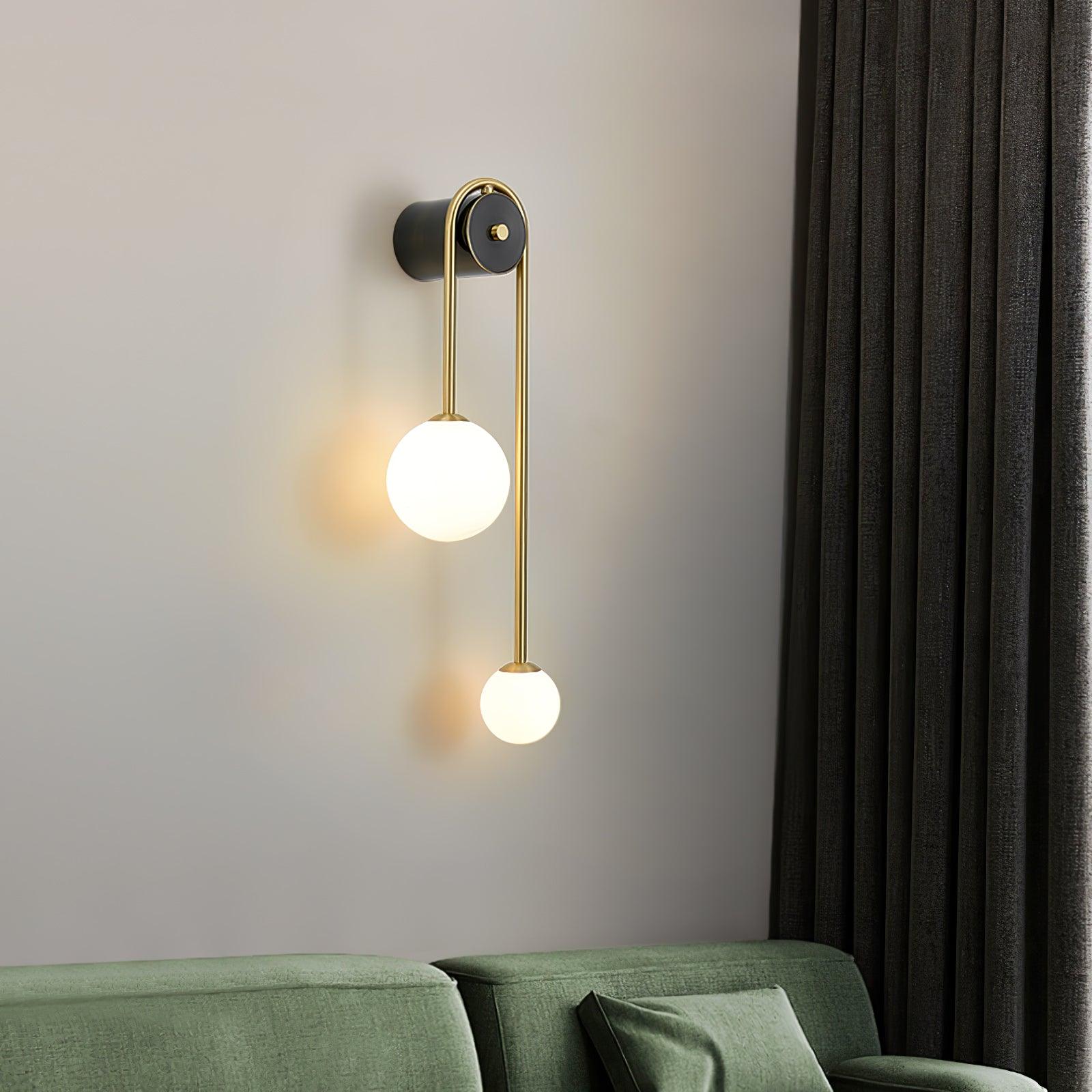 Arc Brass Sconce Light Lighting Lobby