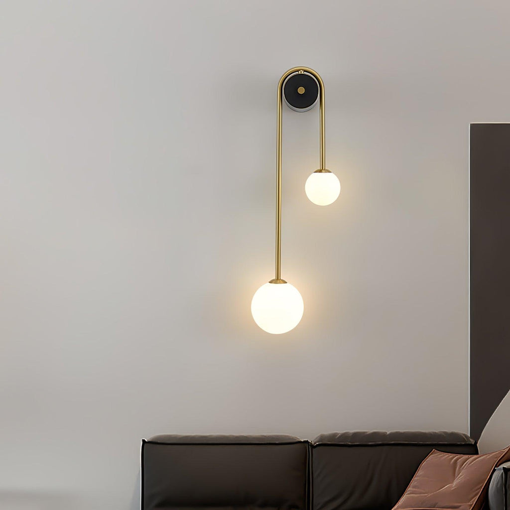 Arc Brass Sconce Light Lighting Lobby