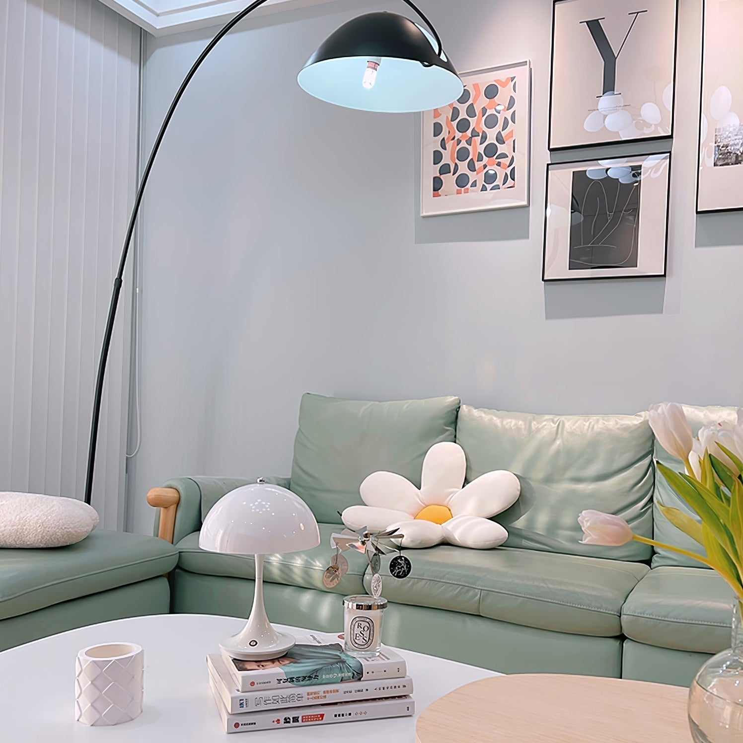 Arc Ceiling Lamp Lighting Lobby