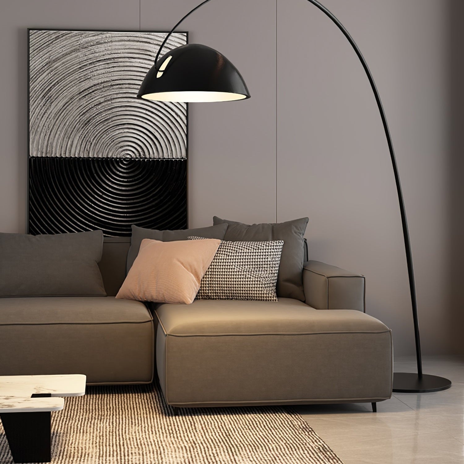 Arc Ceiling Lamp Lighting Lobby