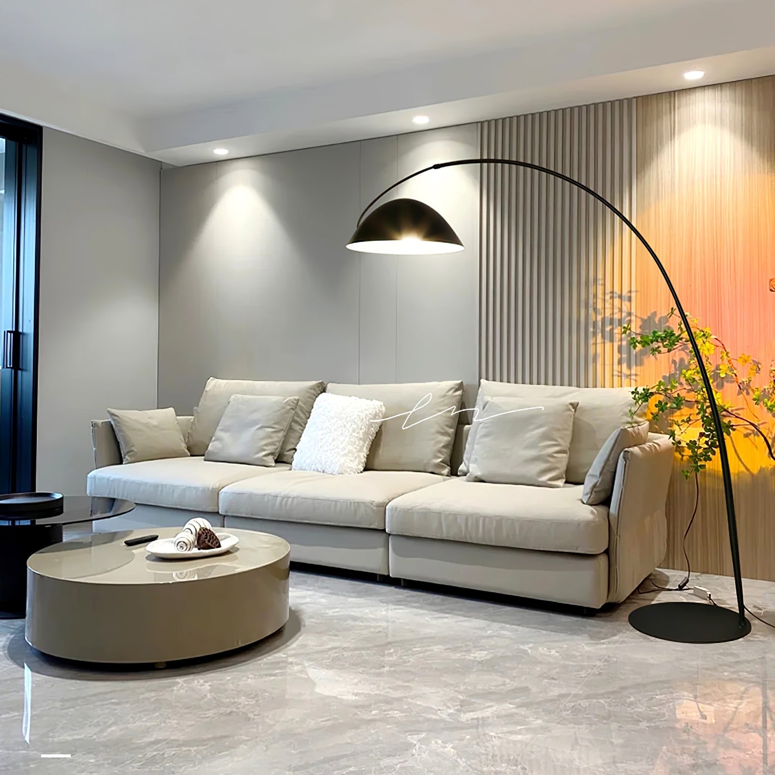 Arc Ceiling Lamp Lighting Lobby
