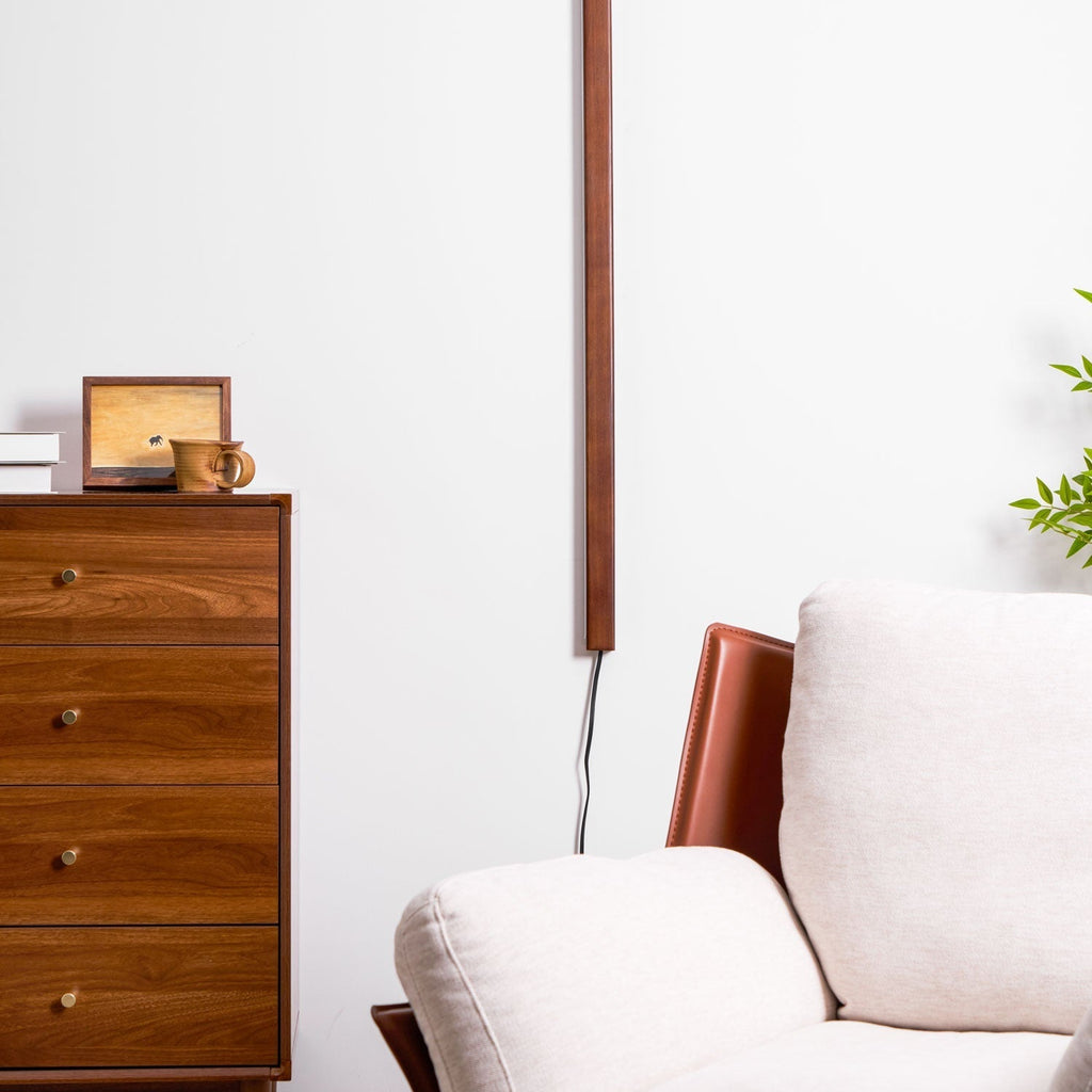 Arlo Linear Wood Plug-in Sconce Light Lighting Lobby