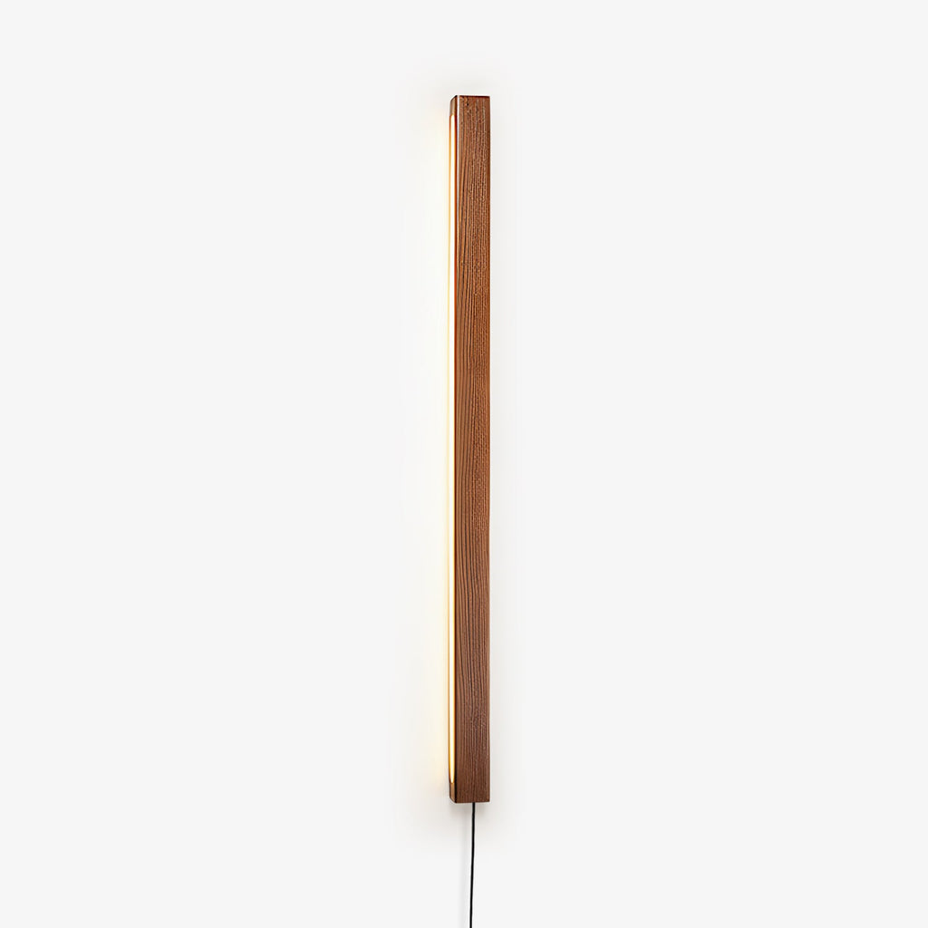 Arlo Linear Wood Plug-in Sconce Light Lighting Lobby