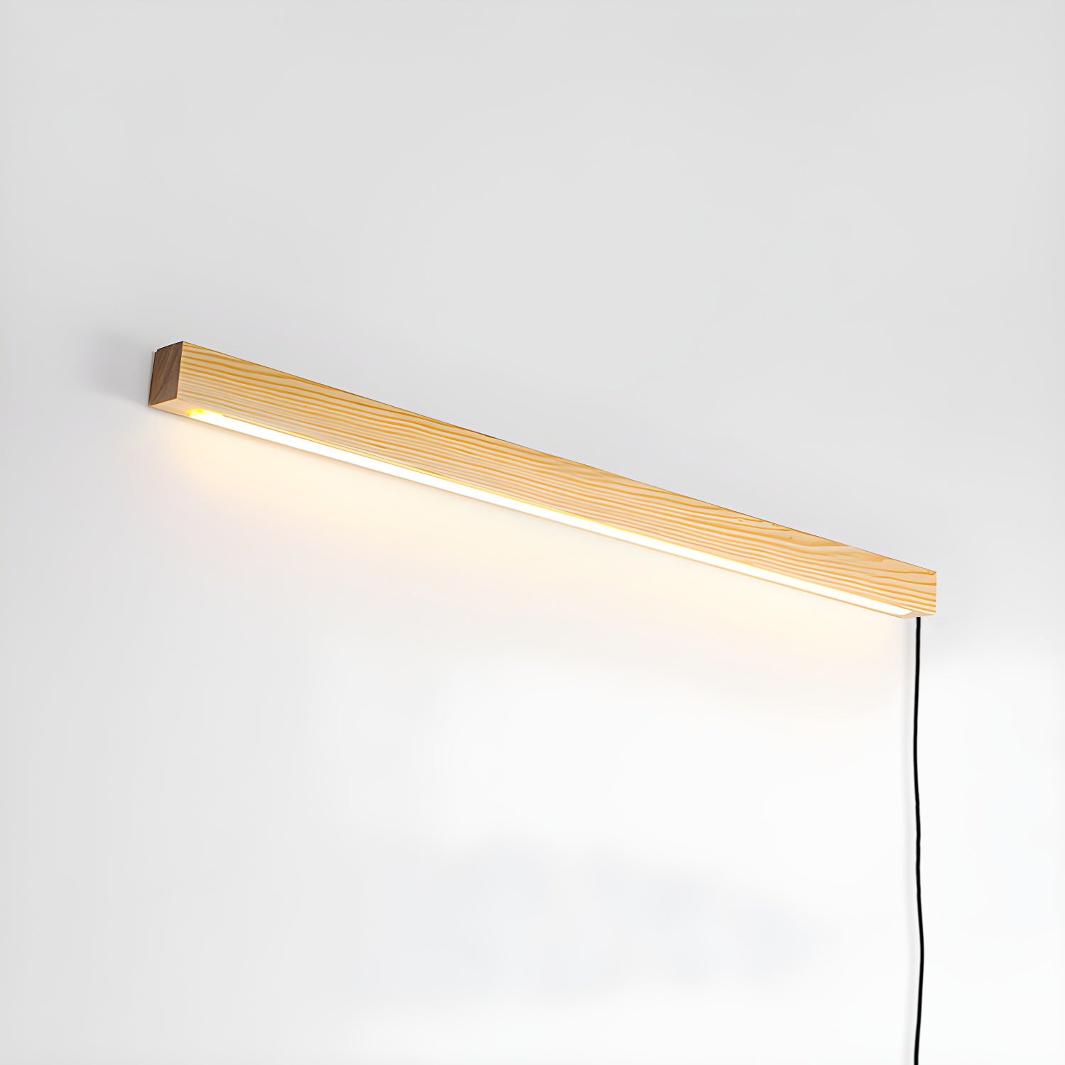 Arlo Linear Wood Plug-in Sconce Light Lighting Lobby