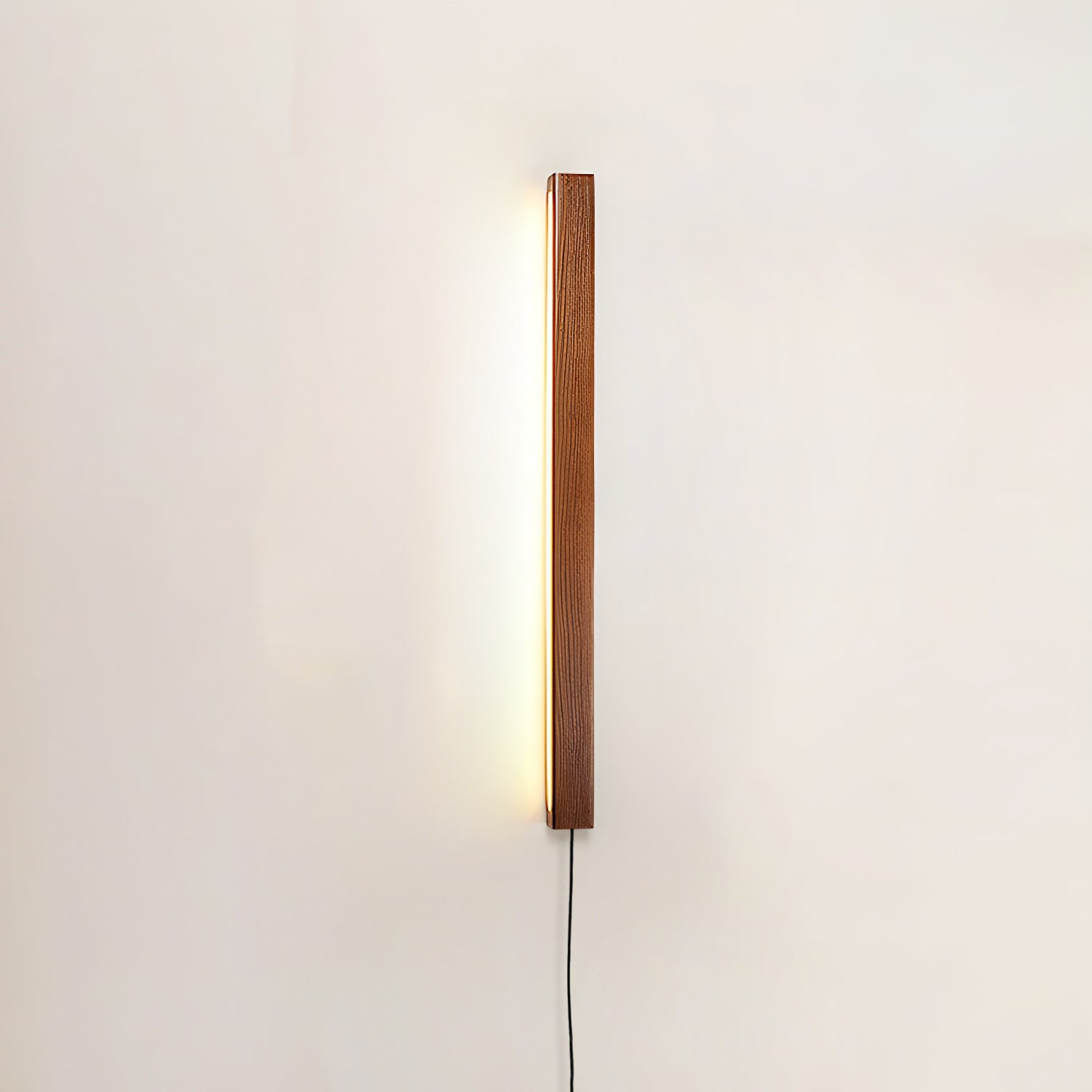 Arlo Linear Wood Plug-in Sconce Light Lighting Lobby