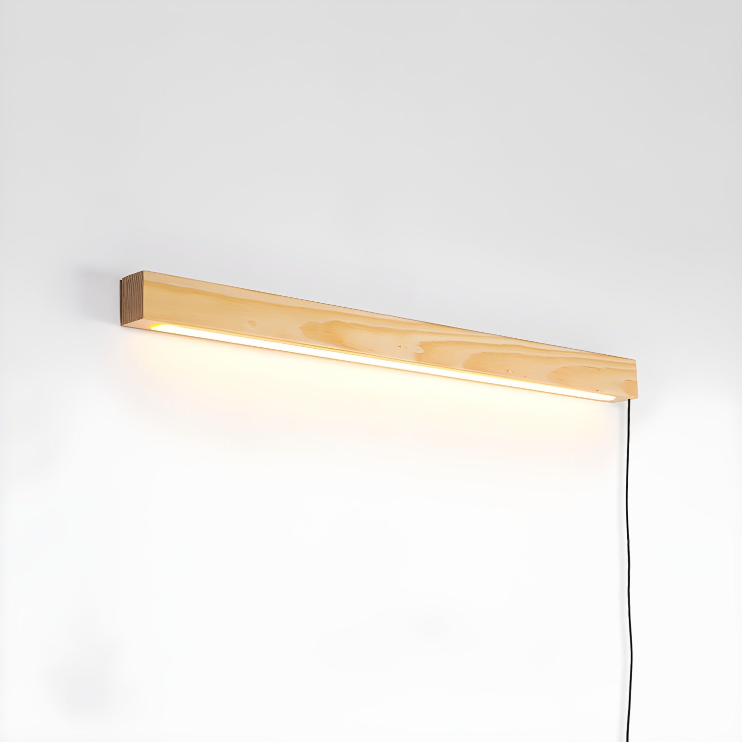 Arlo Linear Wood Plug-in Sconce Light Lighting Lobby