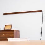 Arlo Linear Wood Plug-in Sconce Light Lighting Lobby
