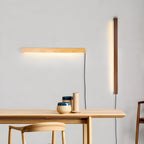 Arlo Linear Wood Plug-in Sconce Light Lighting Lobby