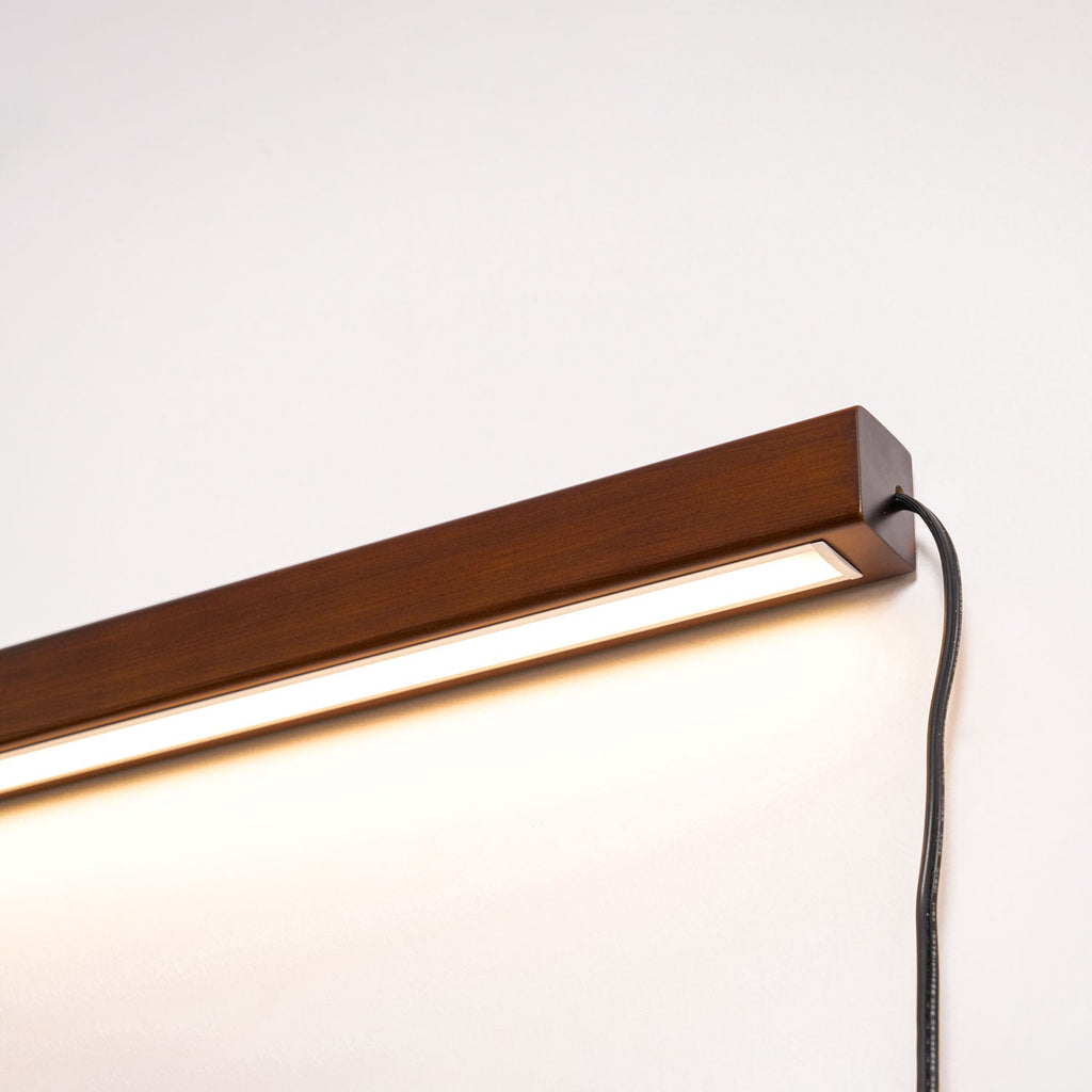 Arlo Linear Wood Plug-in Sconce Light Lighting Lobby