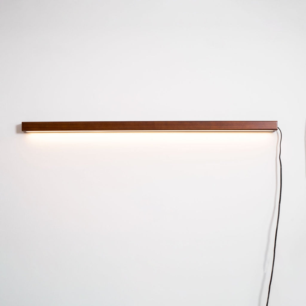 Arlo Linear Wood Plug-in Sconce Light Lighting Lobby