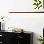 Arlo Linear Wooden Wall Lamp Lighting Lobby