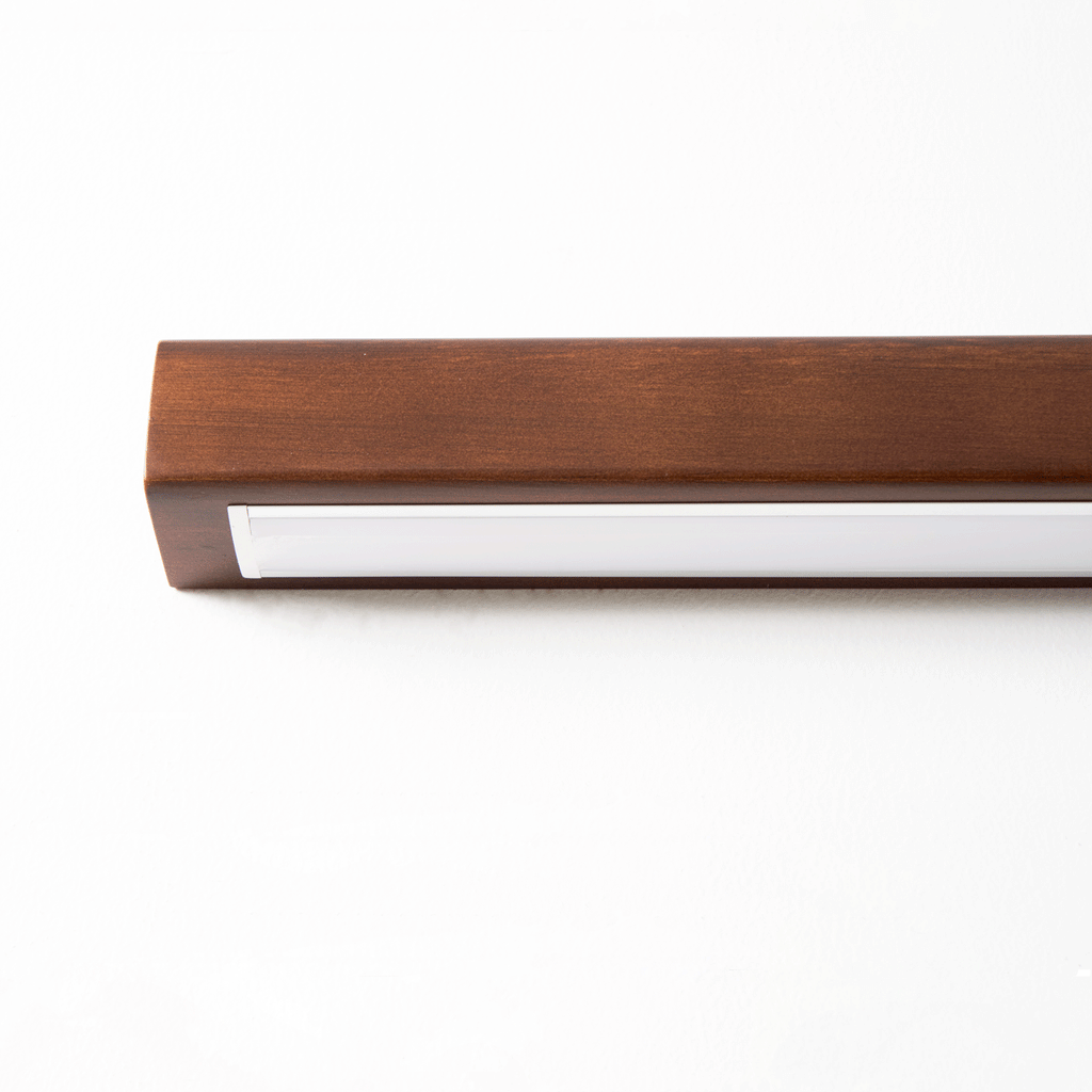 Arlo Linear Wooden Wall Lamp Lighting Lobby