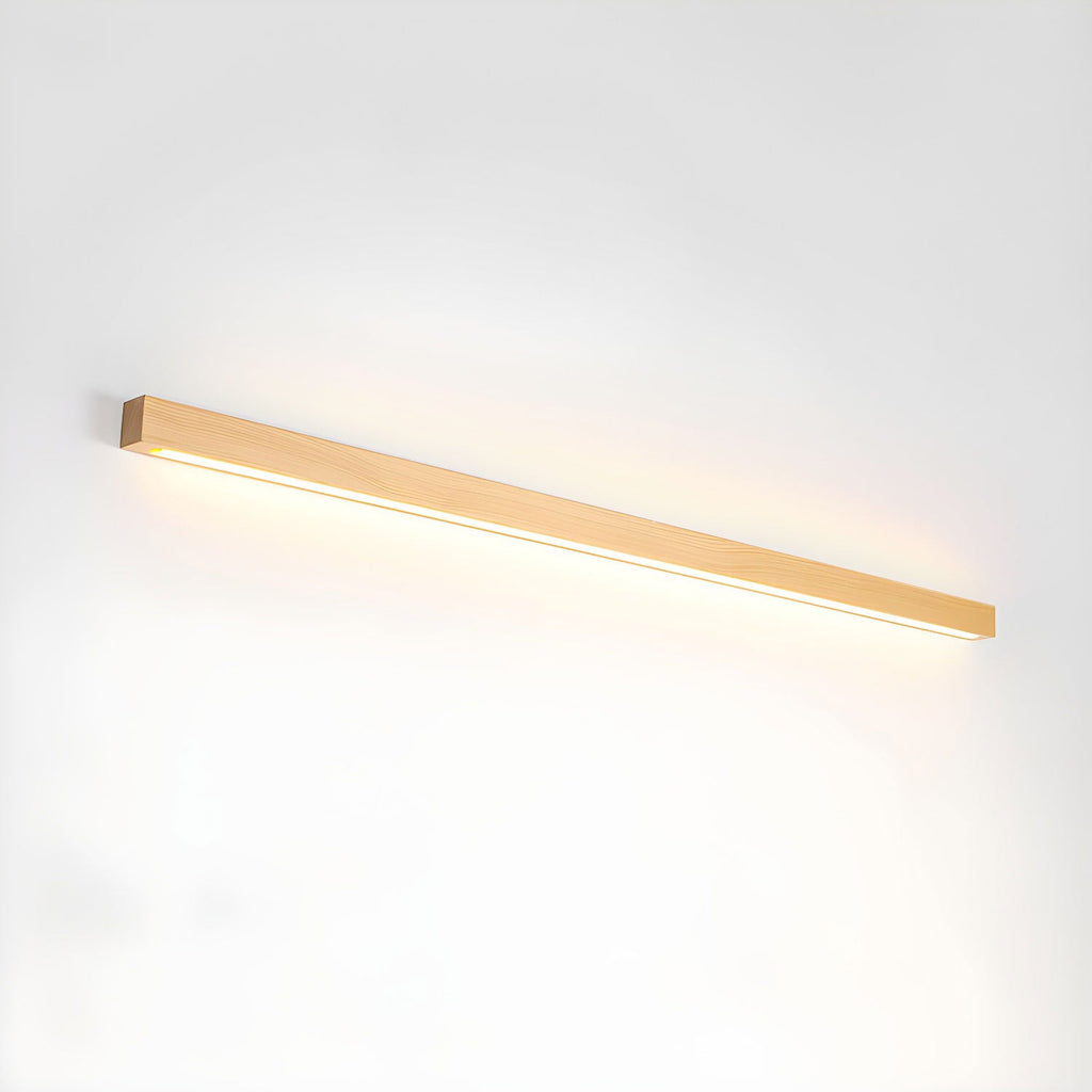 Arlo Linear Wooden Wall Lamp Lighting Lobby